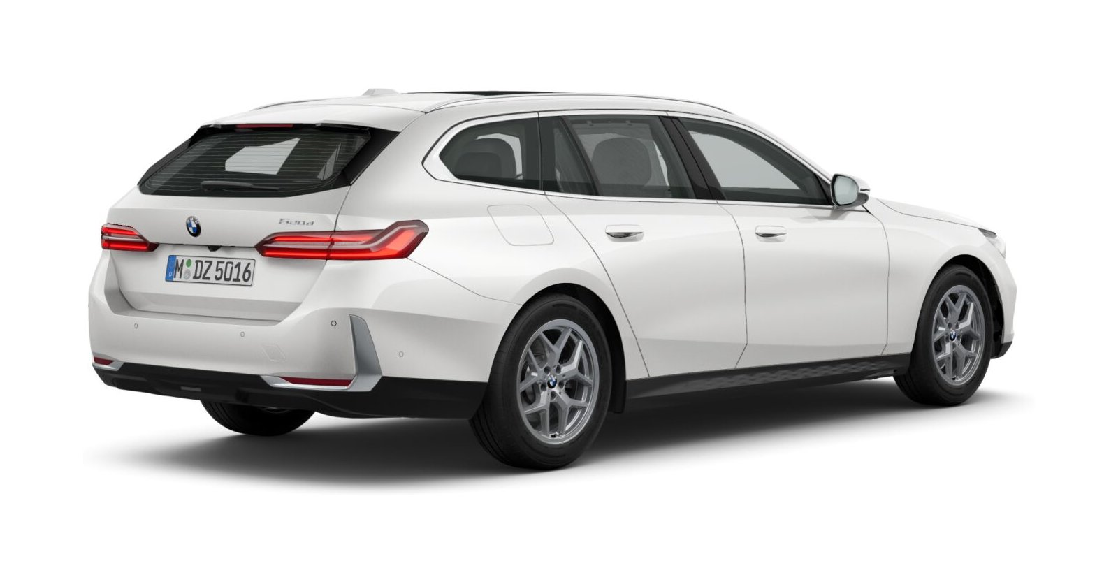 BMW BMW 5er in Weiß von hinten BMW BMW 5er in Weiß von hinten
