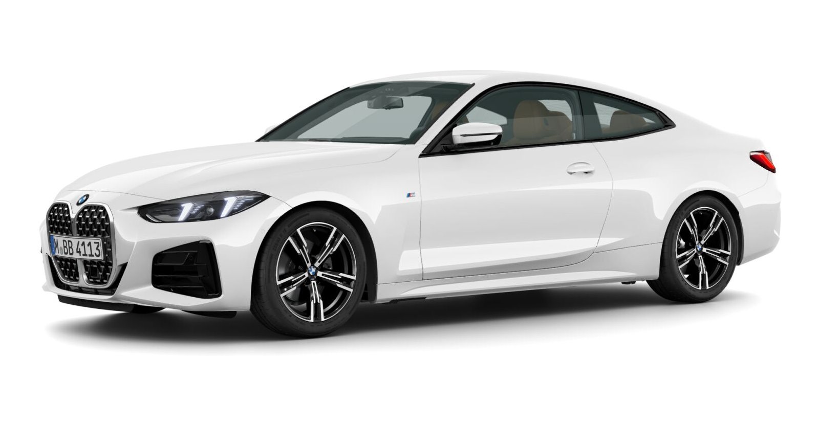 BMW BMW 4er in Weiß von vorne