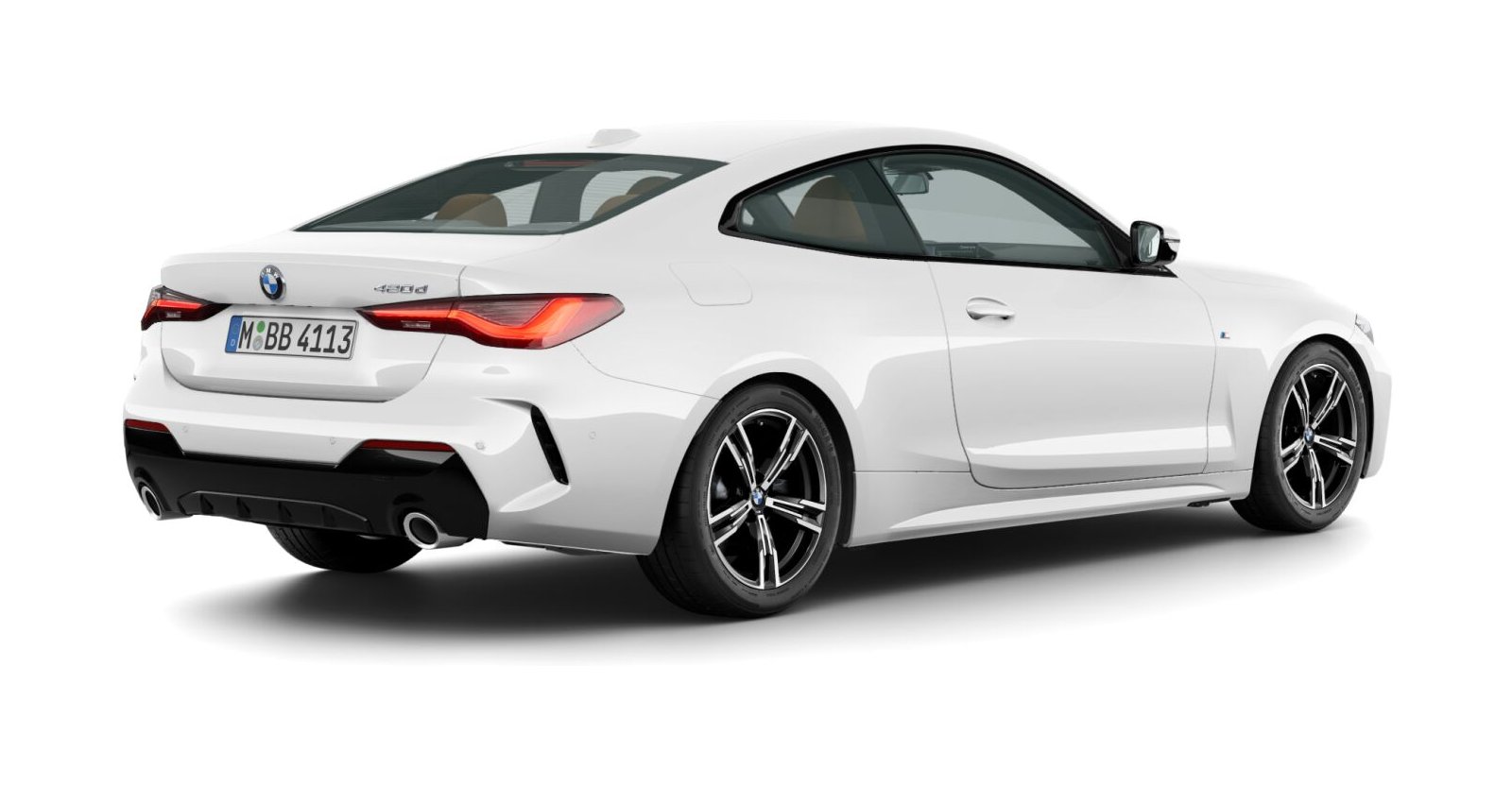 BMW BMW 4er in Weiß von hinten