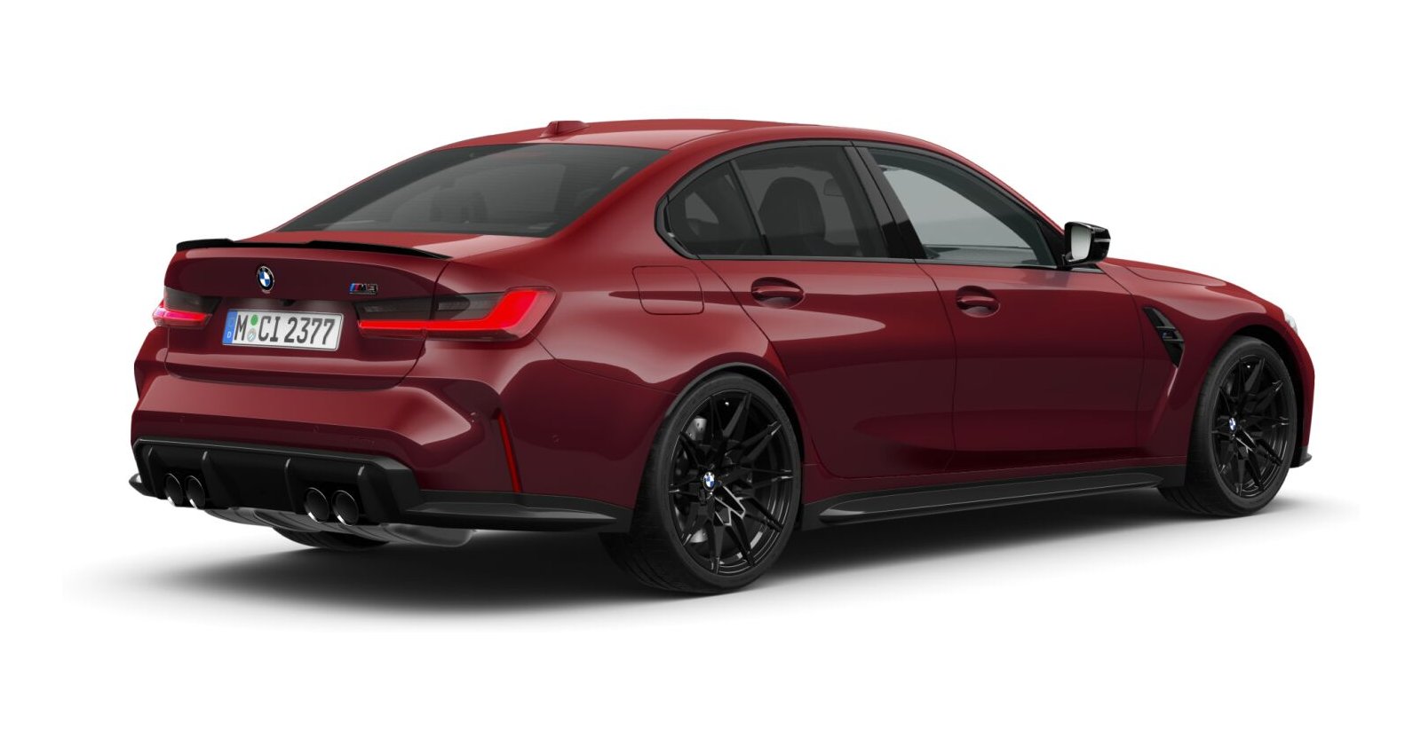 BMW BMW M in Rot von hinten BMW BMW M in Rot von hinten
