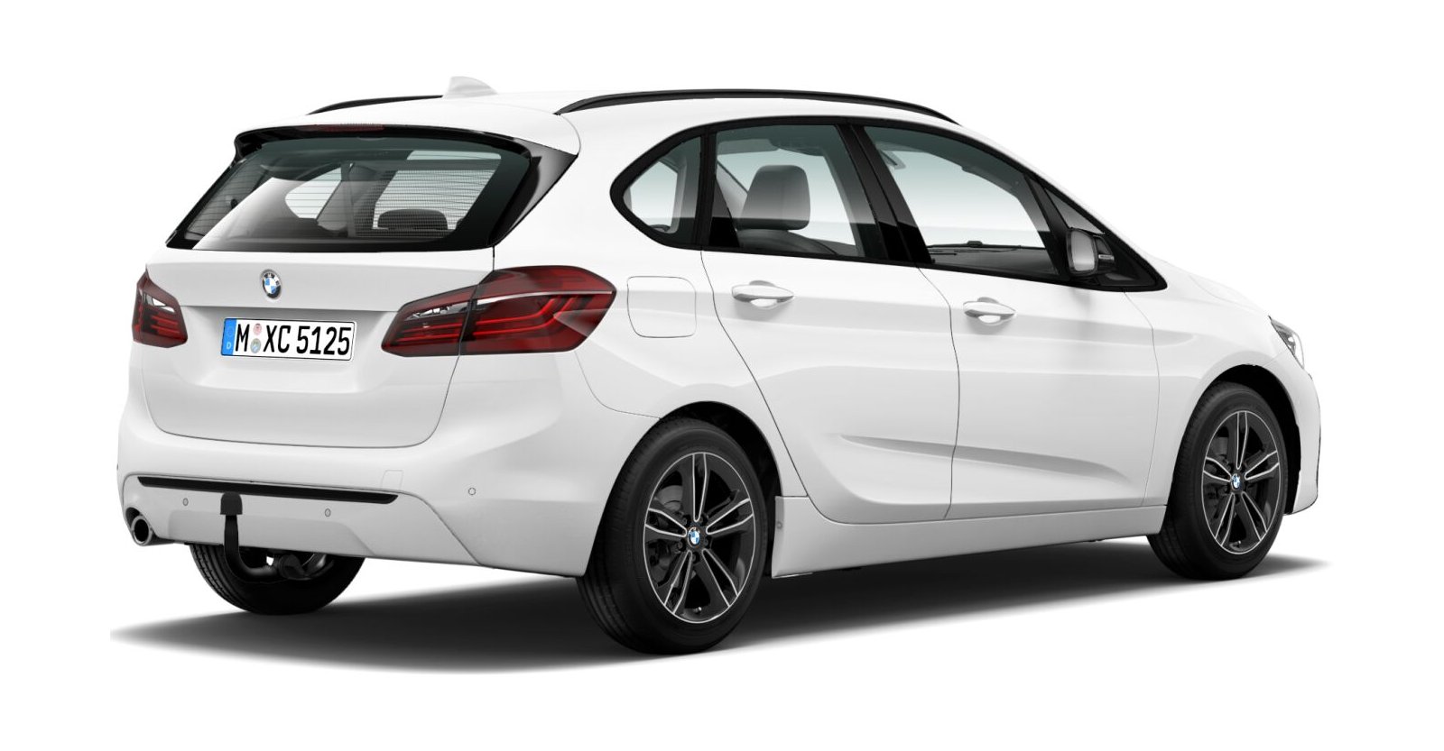 BMW BMW 2er in Weiß von hinten BMW BMW 2er in Weiß von hinten