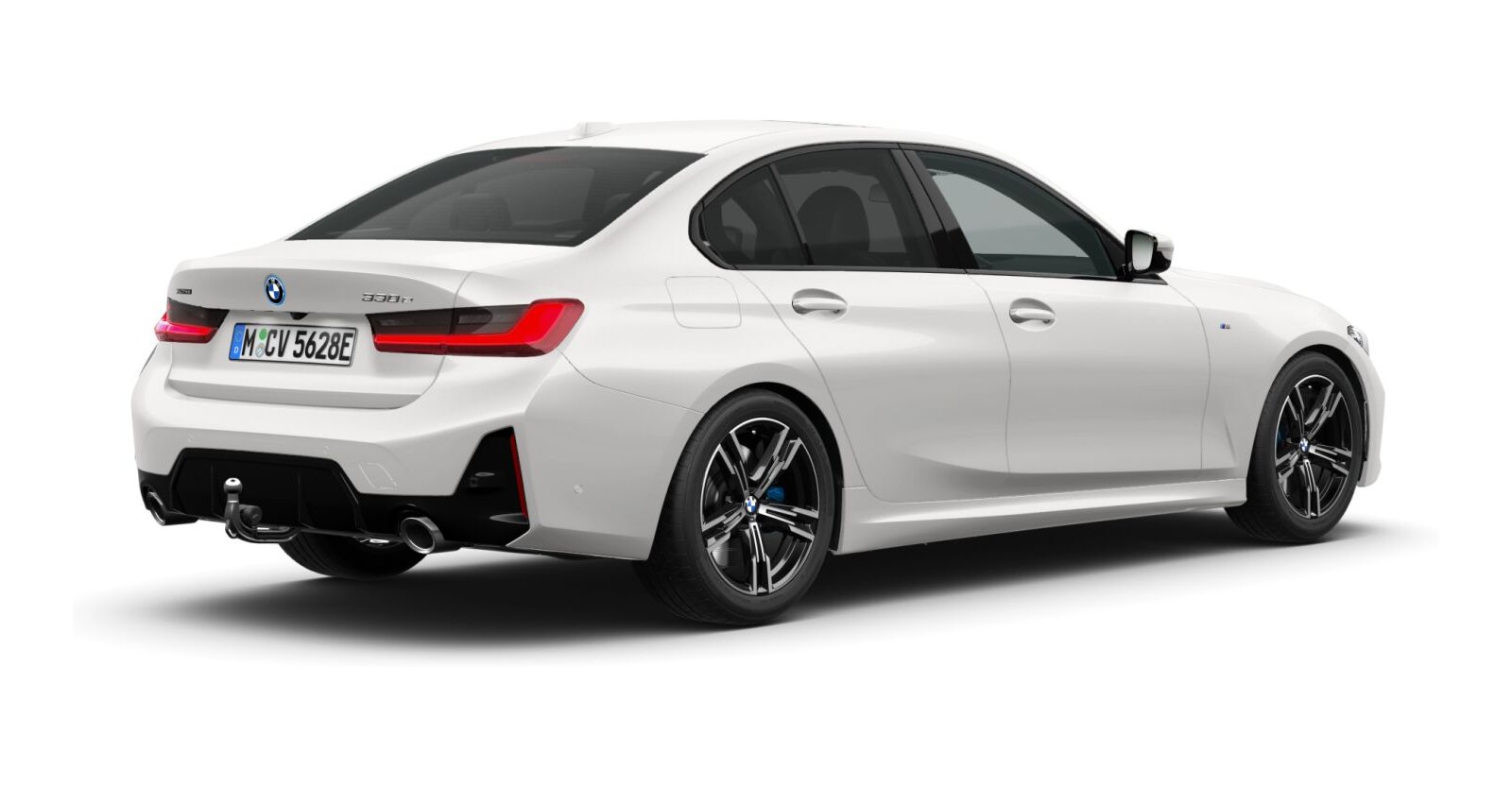BMW BMW 3er in Weiß von hinten