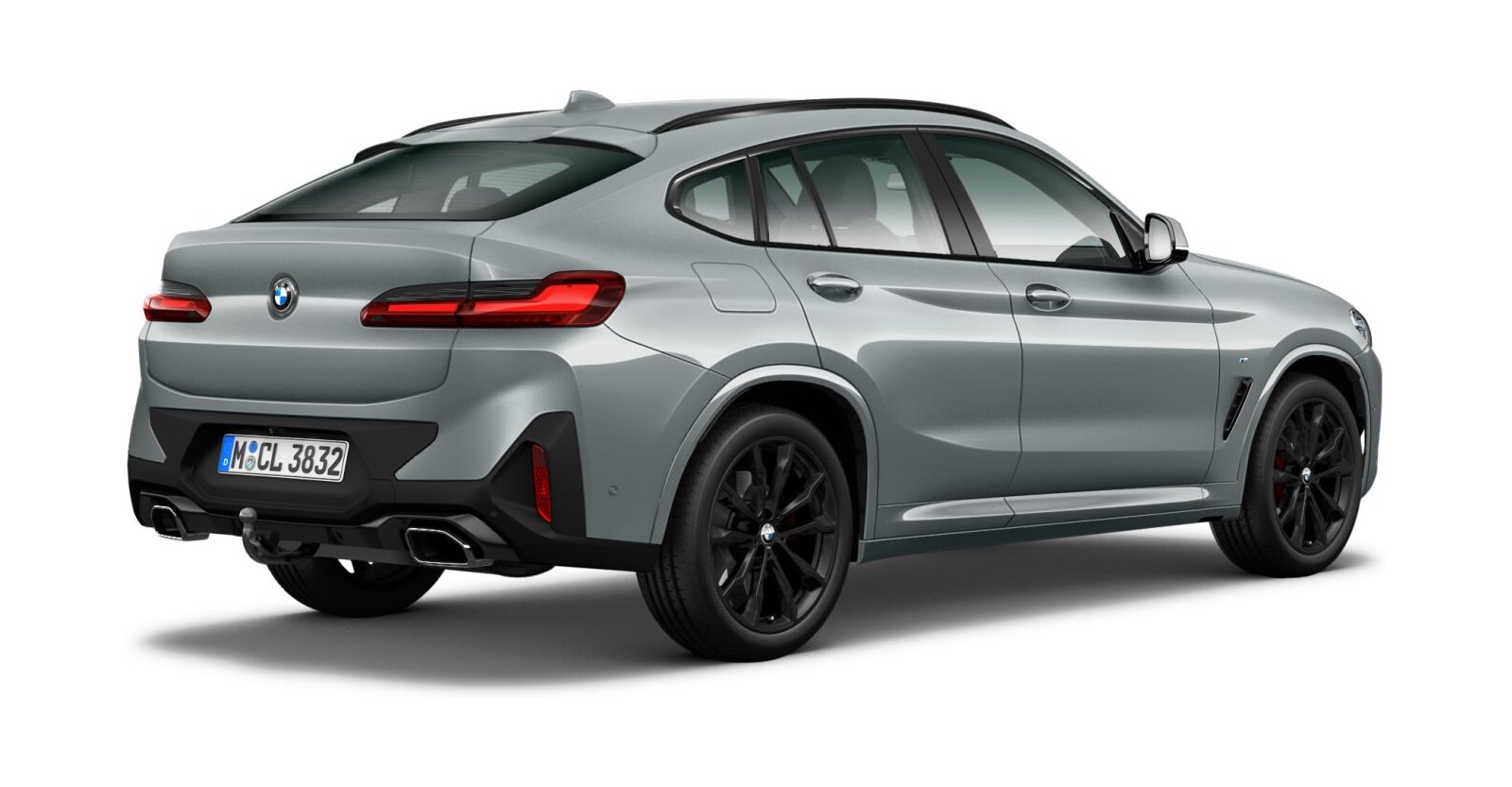 BMW BMW X in Grau von hinten
