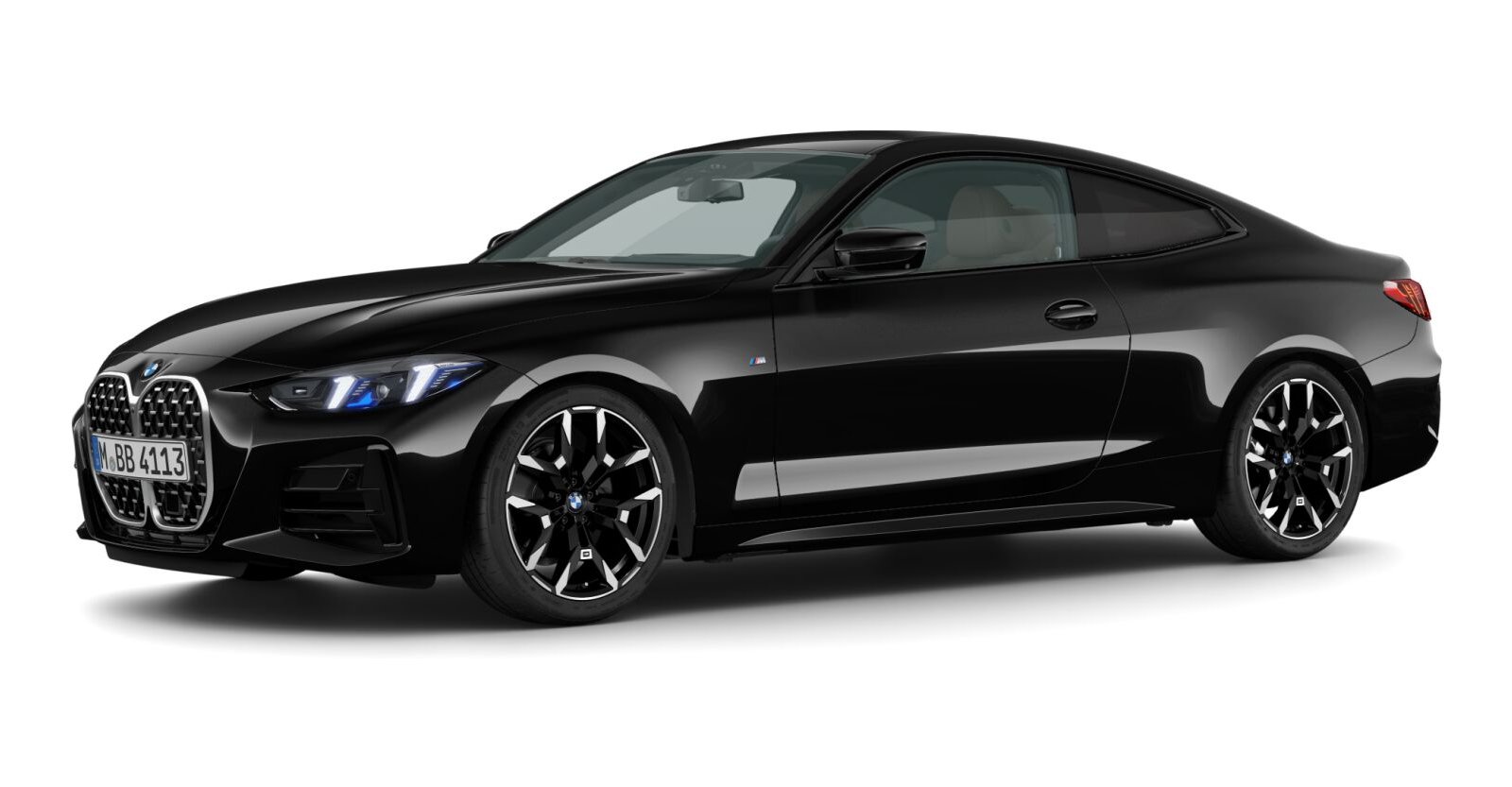 BMW BMW 4er in Schwarz von vorne