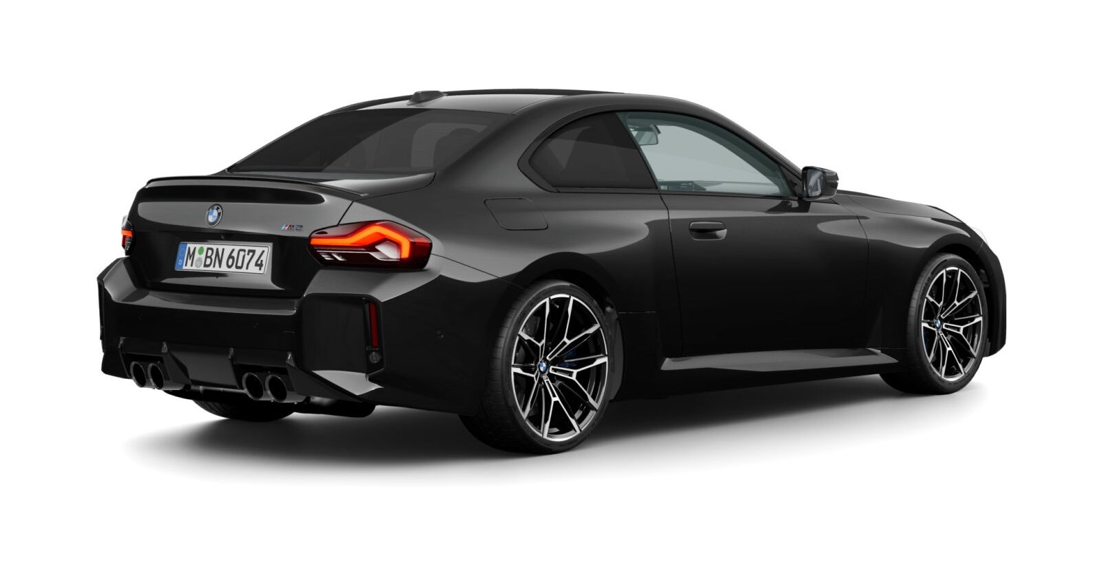 BMW BMW M in Schwarz von hinten