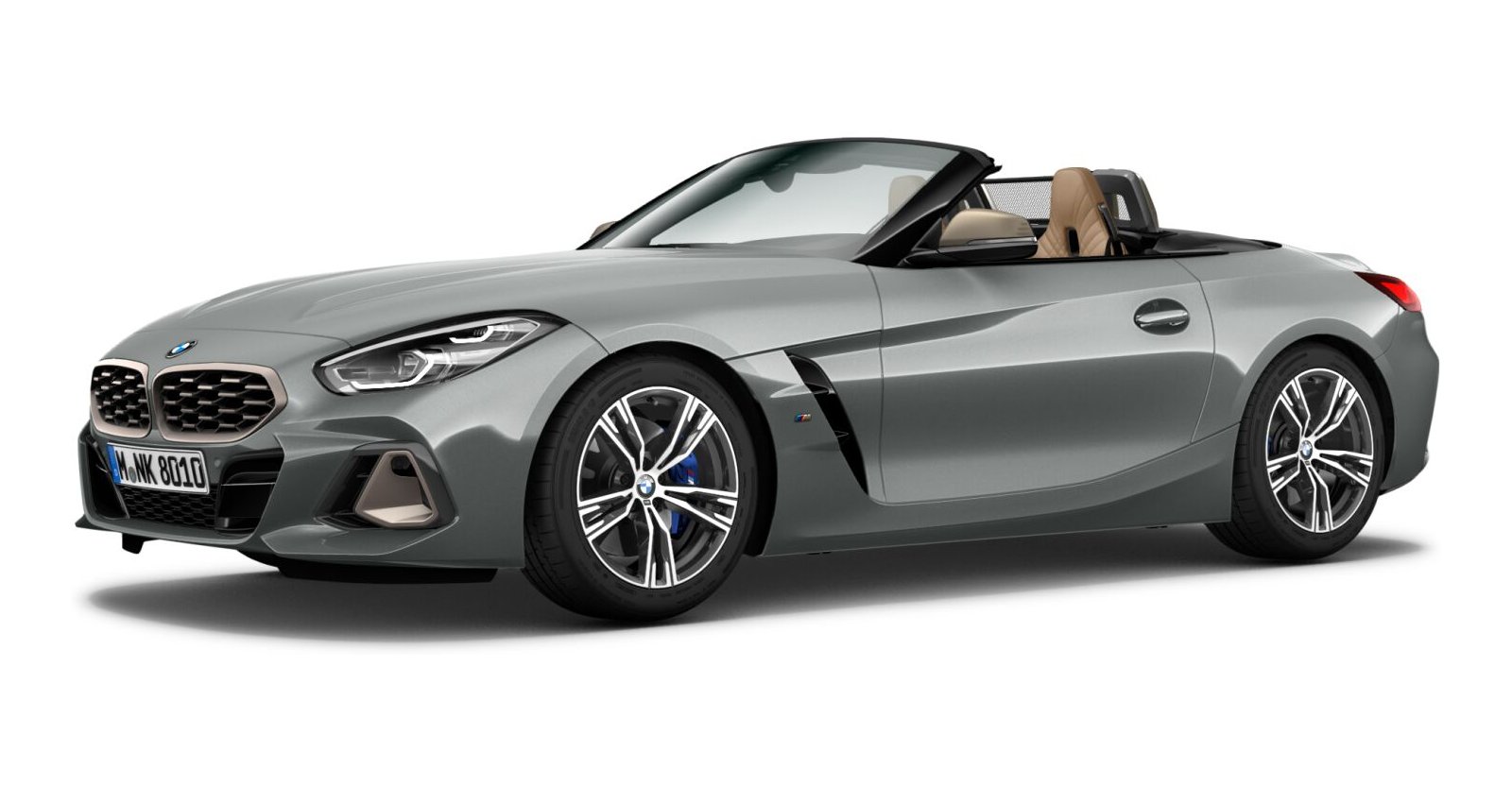 BMW Z4 M40i in Grau von vorne BMW Z4 M40i in Grau von vorne