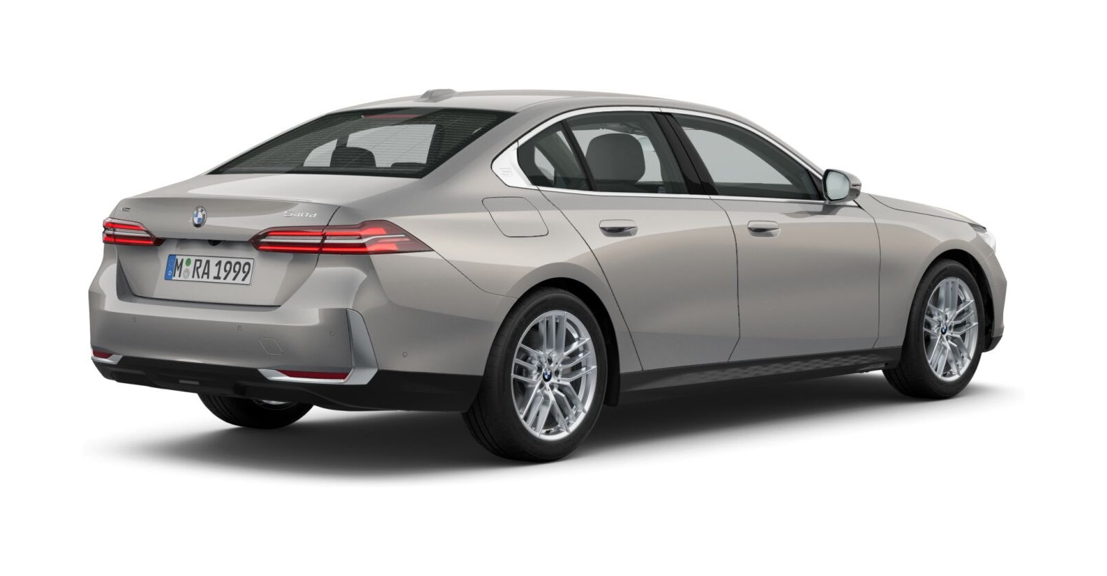BMW BMW 5er in Grau von hinten