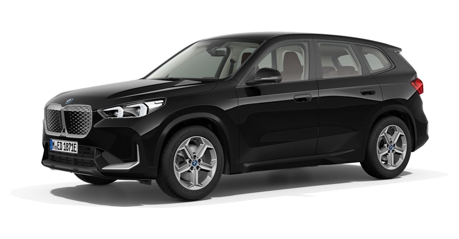 BMW BMW I in Schwarz von vorne BMW BMW I in Schwarz von vorne