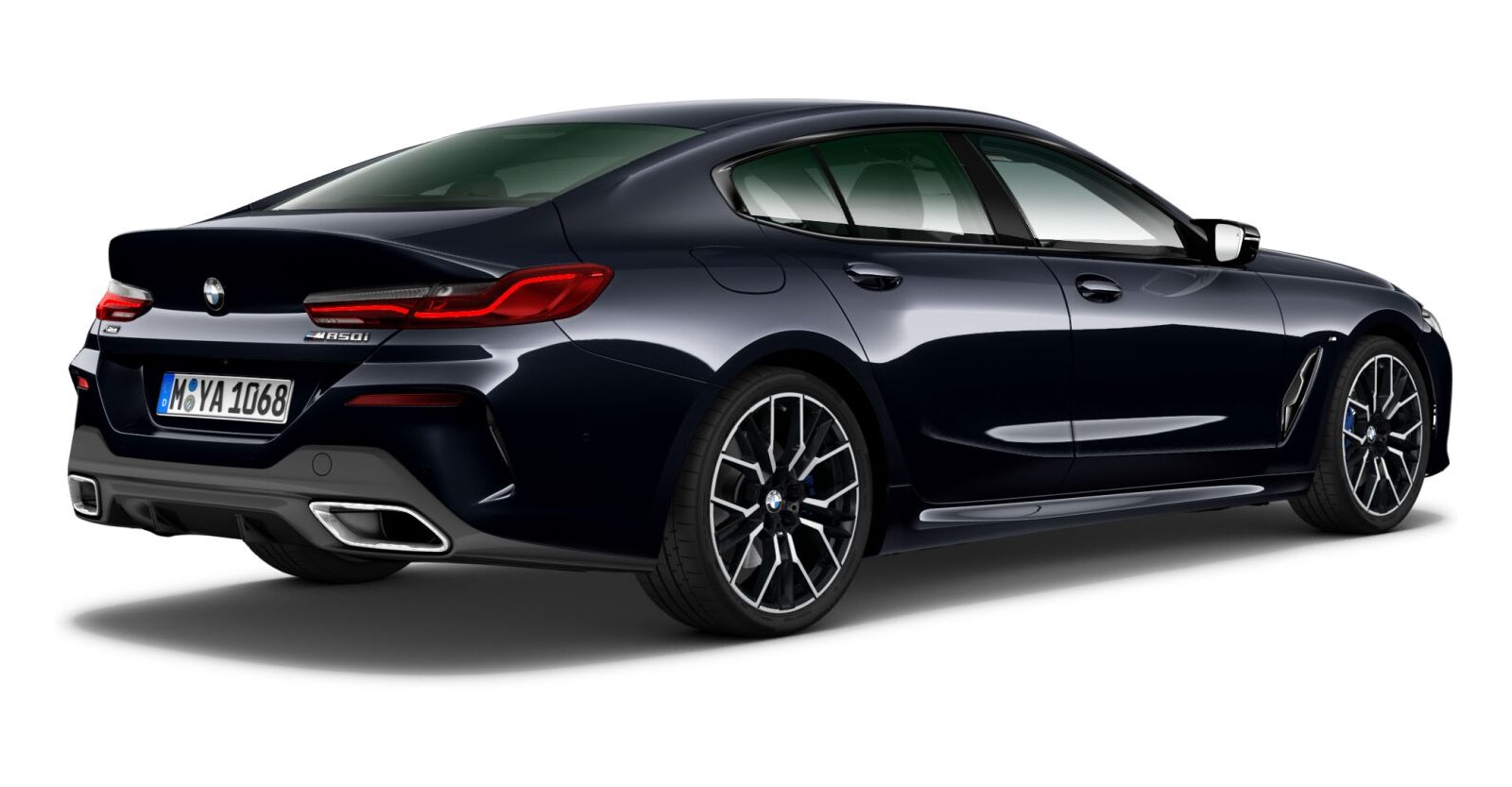 BMW BMW 8er in Schwarz von hinten BMW BMW 8er in Schwarz von hinten