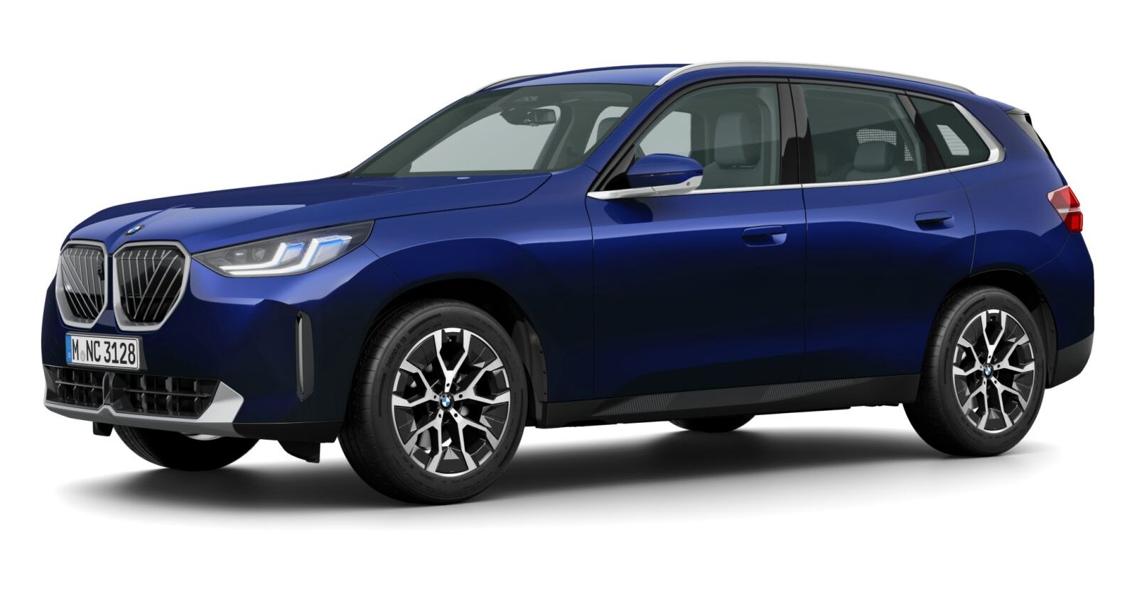 BMW X3 20d xDrive in Blau von vorne BMW X3 20d xDrive in Blau von vorne