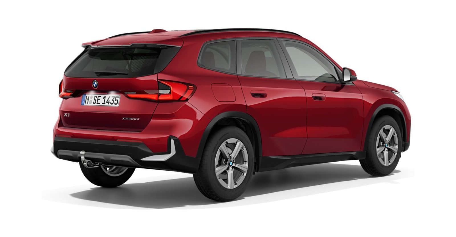 BMW BMW X in Rot von hinten