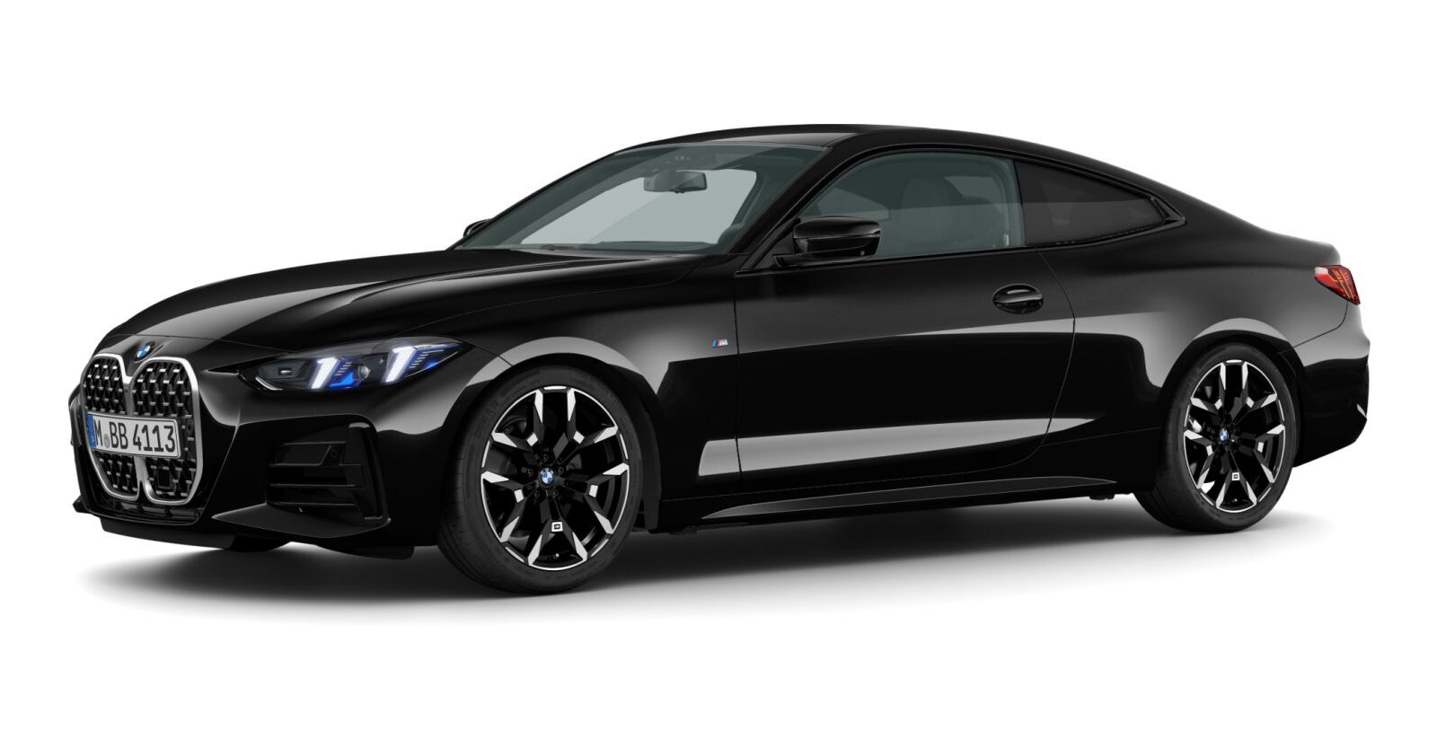 BMW BMW 4er in Schwarz von vorne
