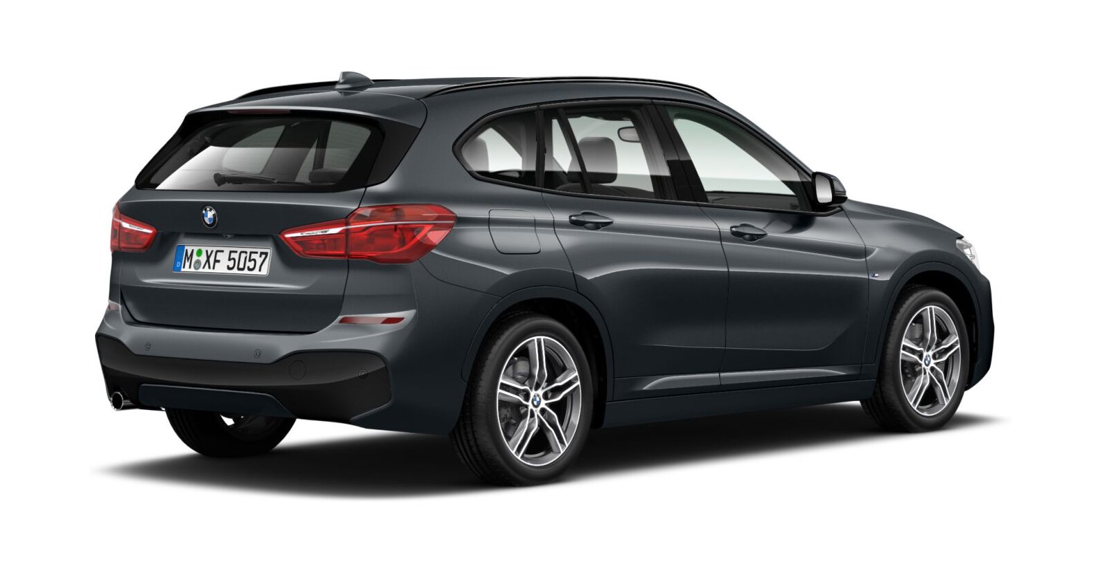 BMW BMW X in Grau von hinten BMW BMW X in Grau von hinten