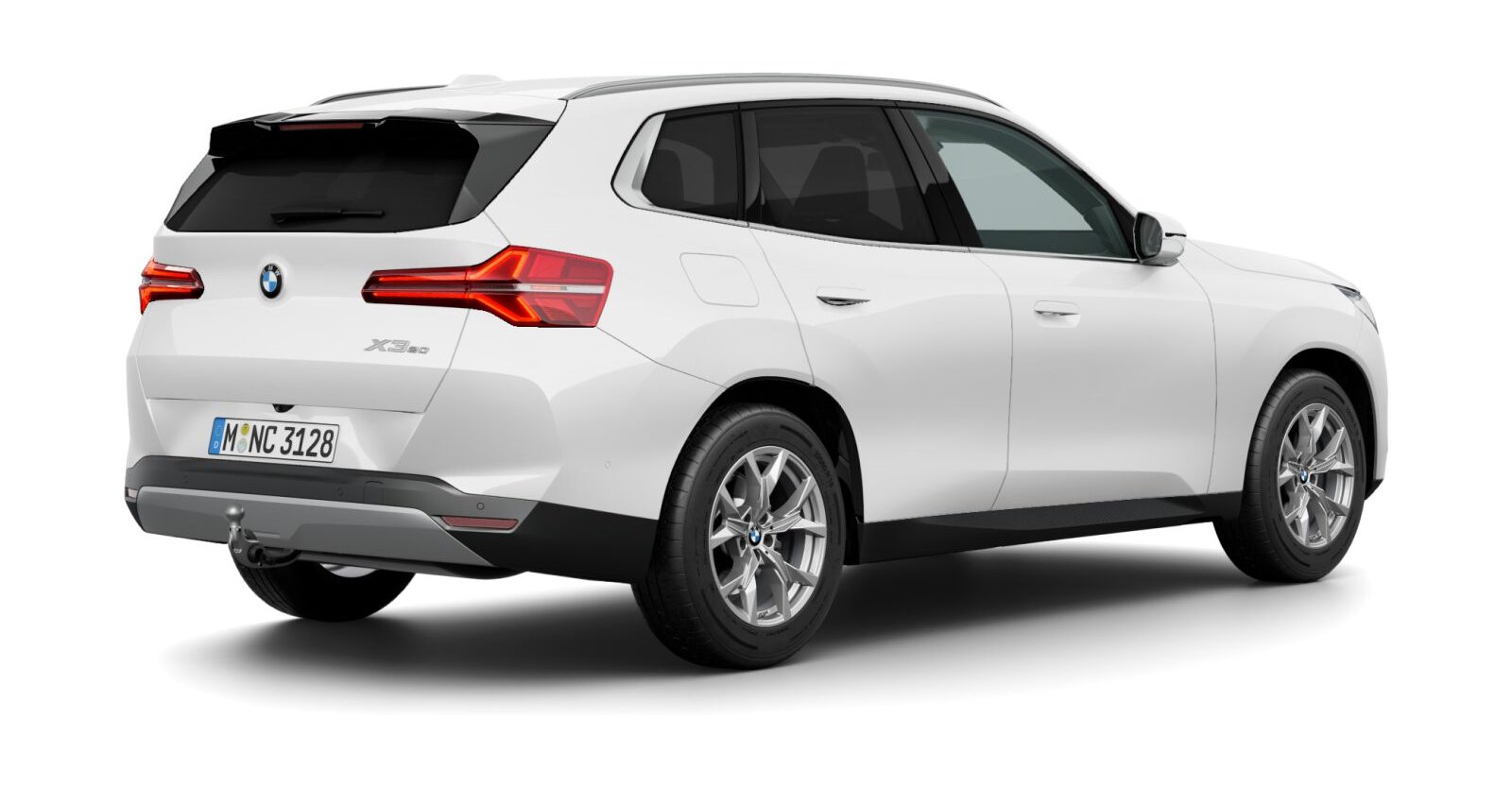 BMW BMW X in Weiß von hinten BMW BMW X in Weiß von hinten