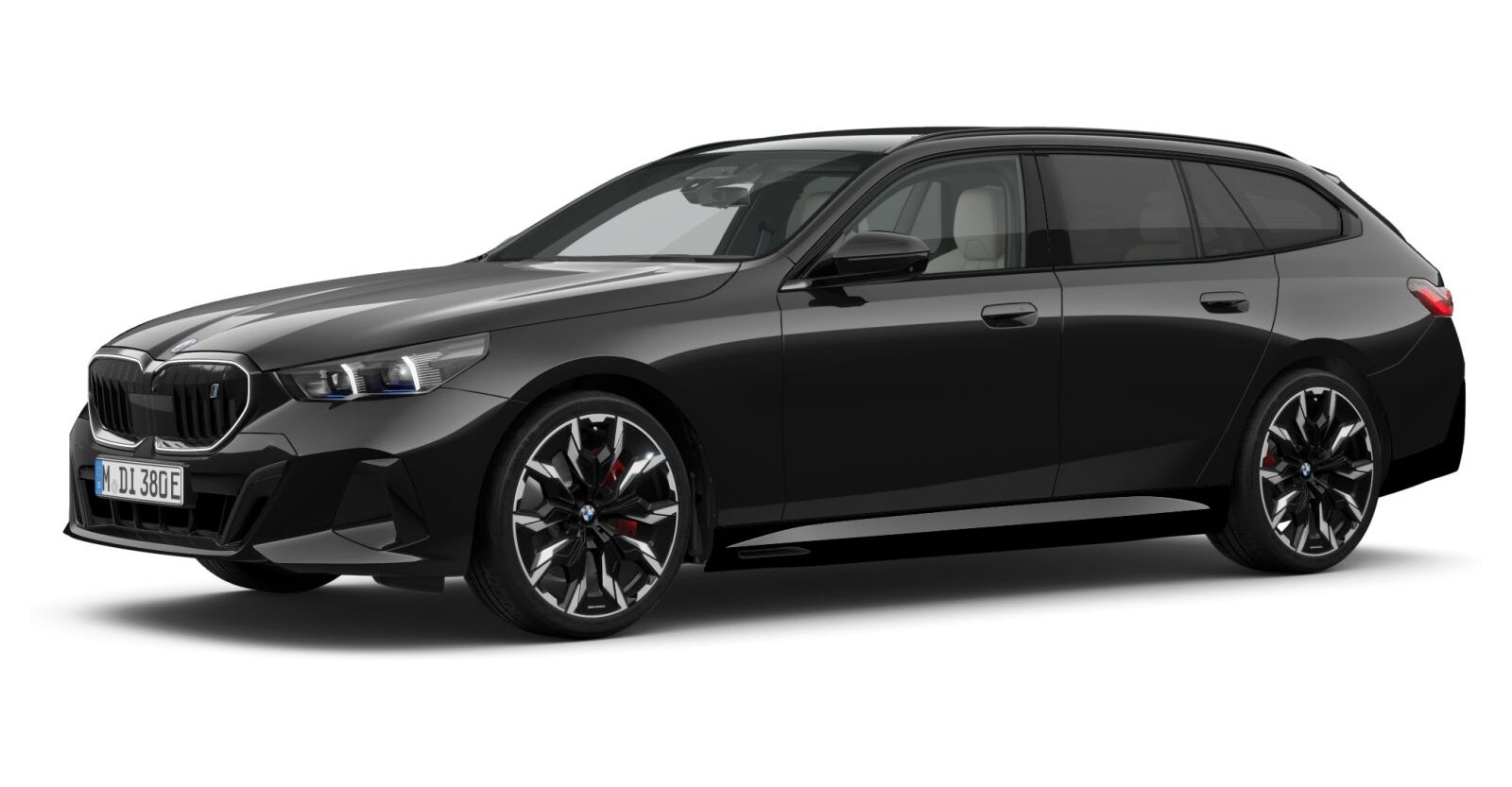 BMW BMW I in Schwarz von vorne