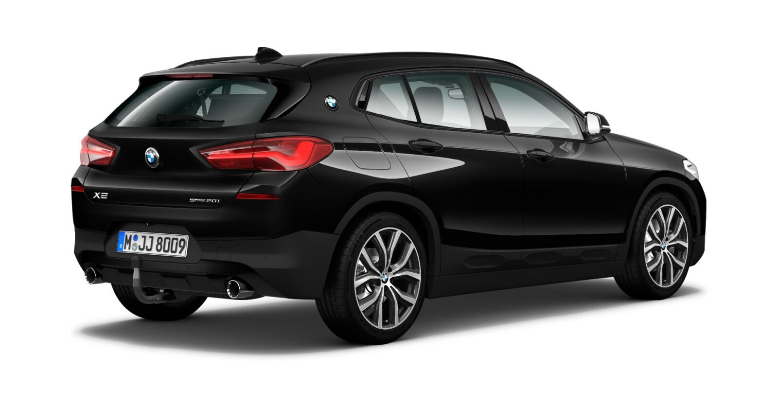 BMW BMW X in Schwarz von hinten BMW BMW X in Schwarz von hinten