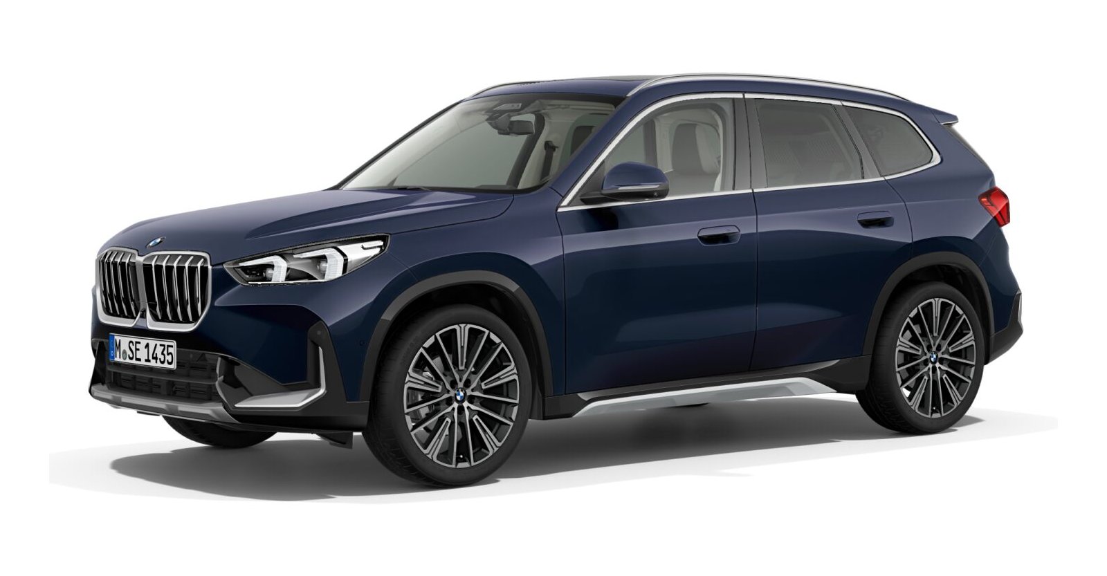 BMW X1 xDrive20d in Blau von vorne BMW X1 xDrive20d in Blau von vorne
