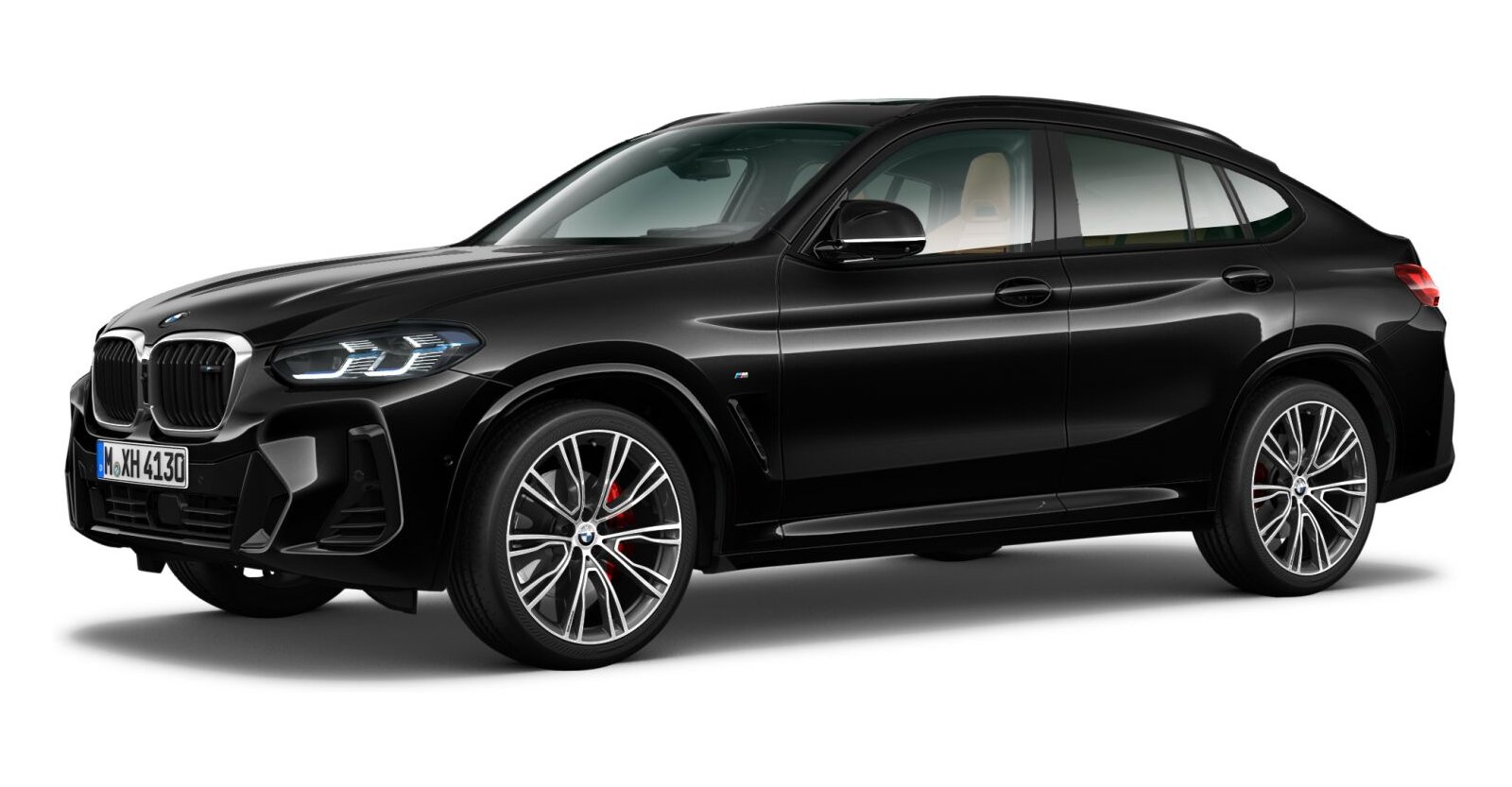 BMW X4 M40i in Schwarz von vorne