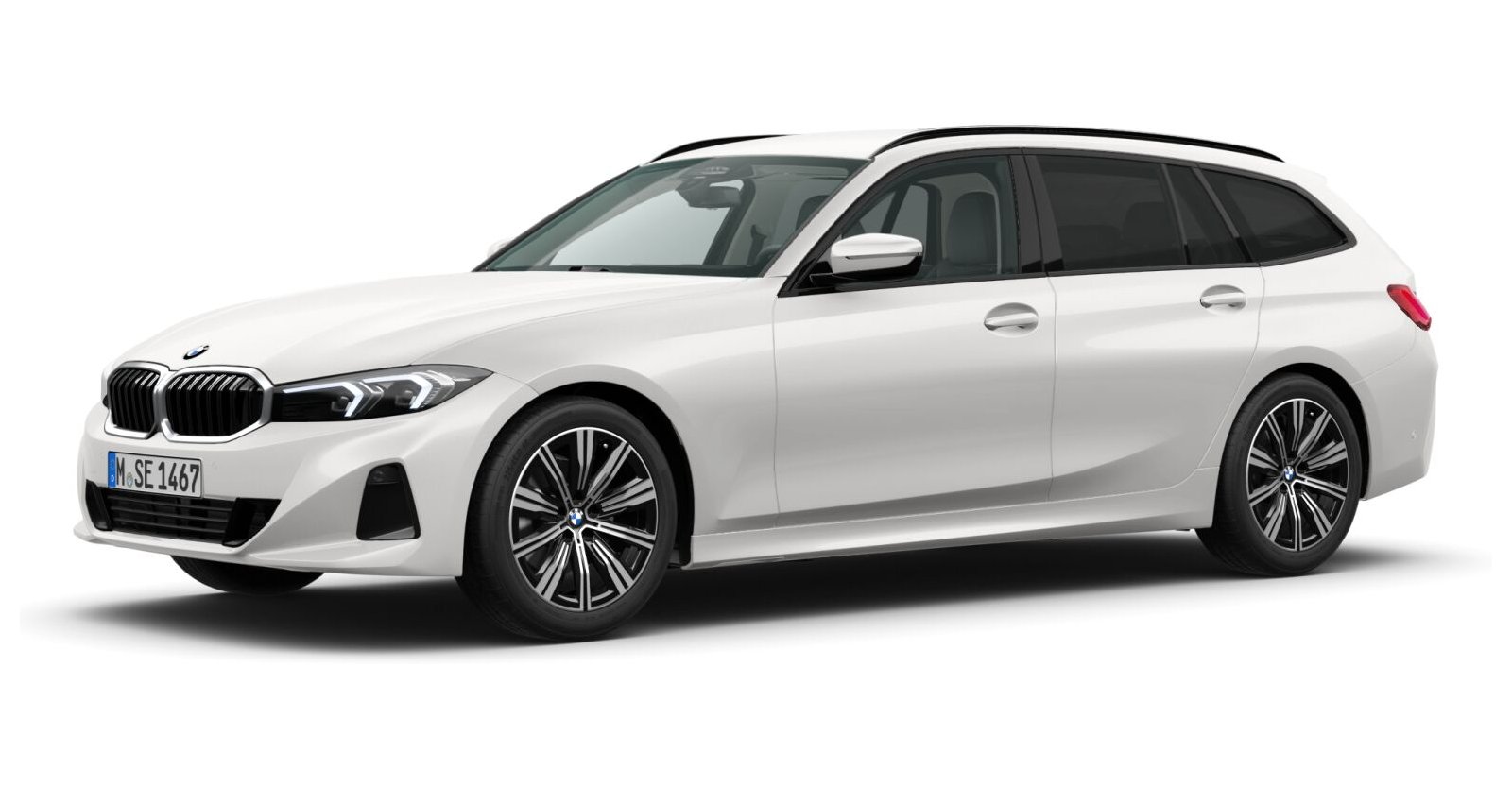 BMW BMW 3er in Weiß von vorne BMW BMW 3er in Weiß von vorne