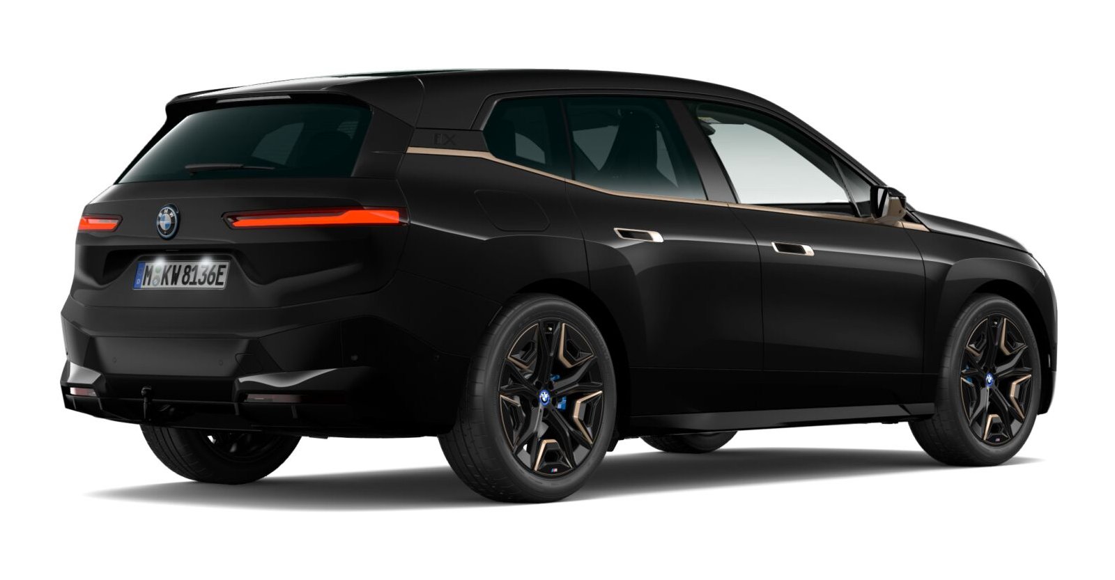 BMW BMW I in Schwarz von hinten