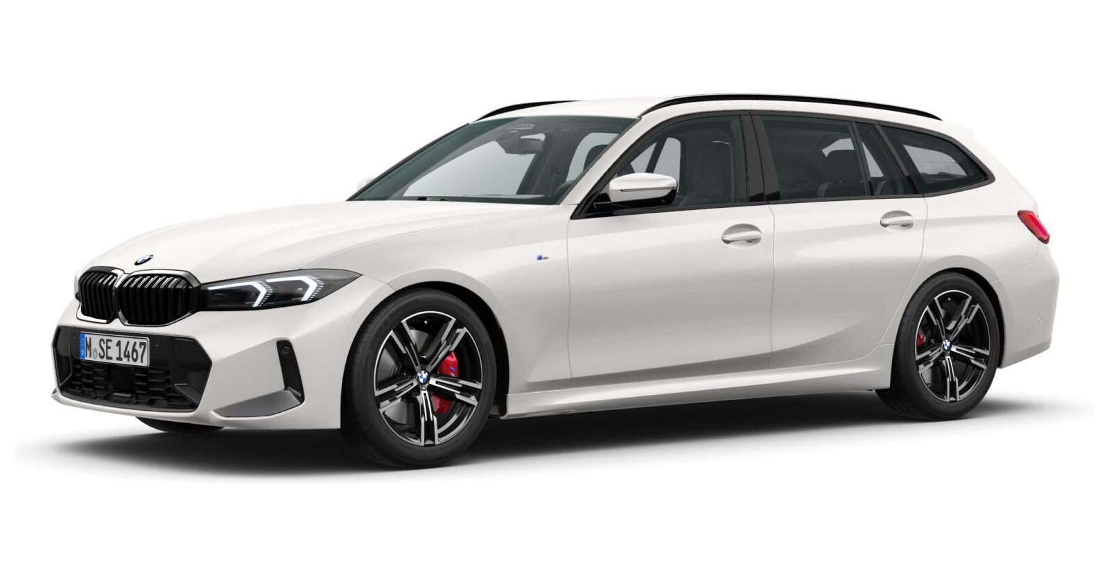 BMW BMW 3er in Weiß von vorne BMW BMW 3er in Weiß von vorne