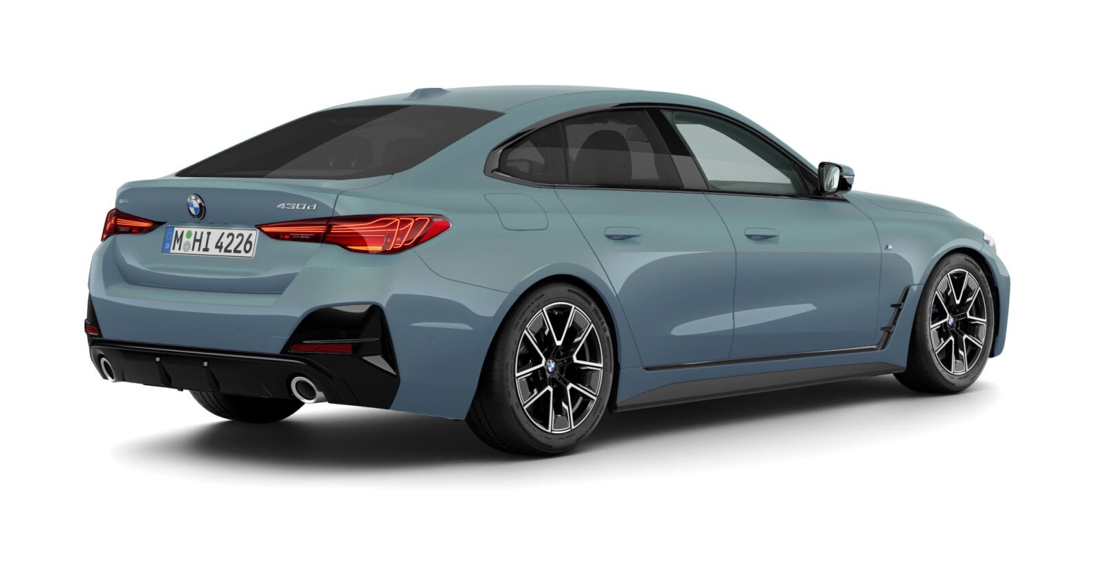 BMW BMW 4er in Grün von hinten