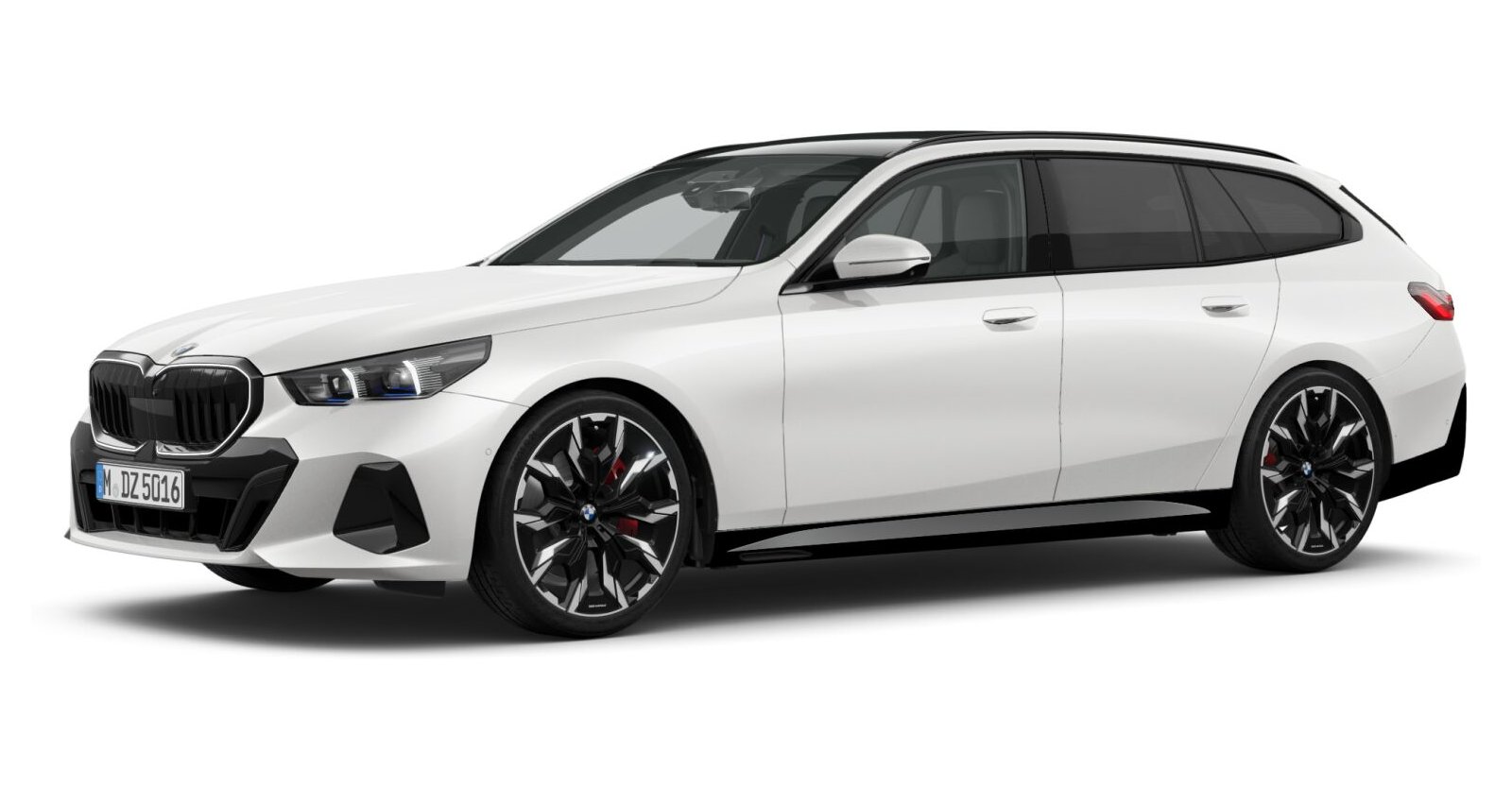 BMW BMW 5er in Weiß von vorne