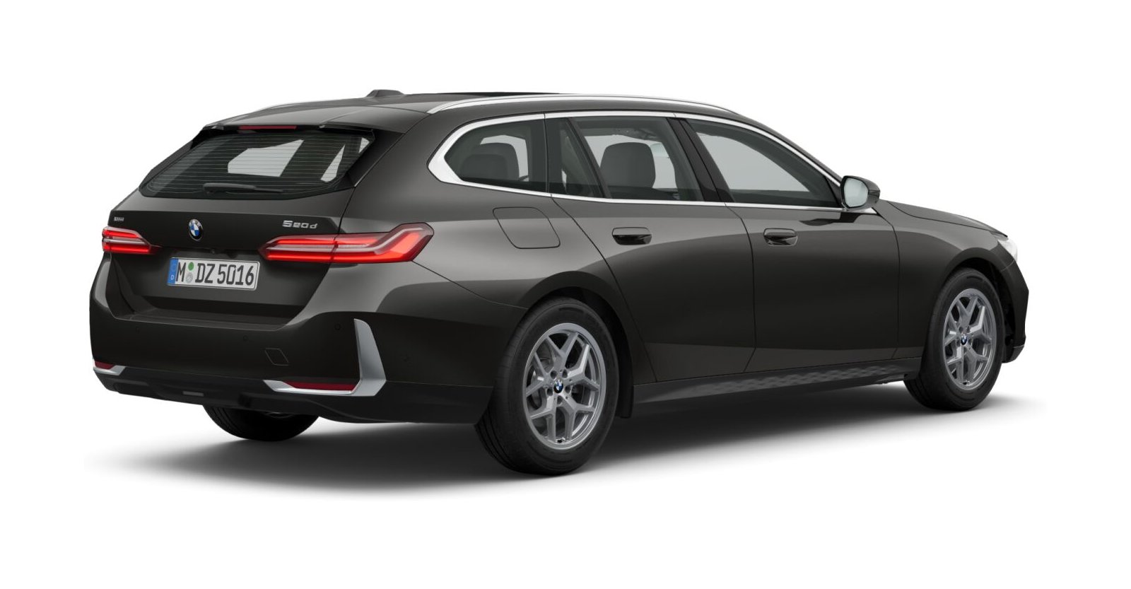 BMW BMW 5er in Grau von hinten
