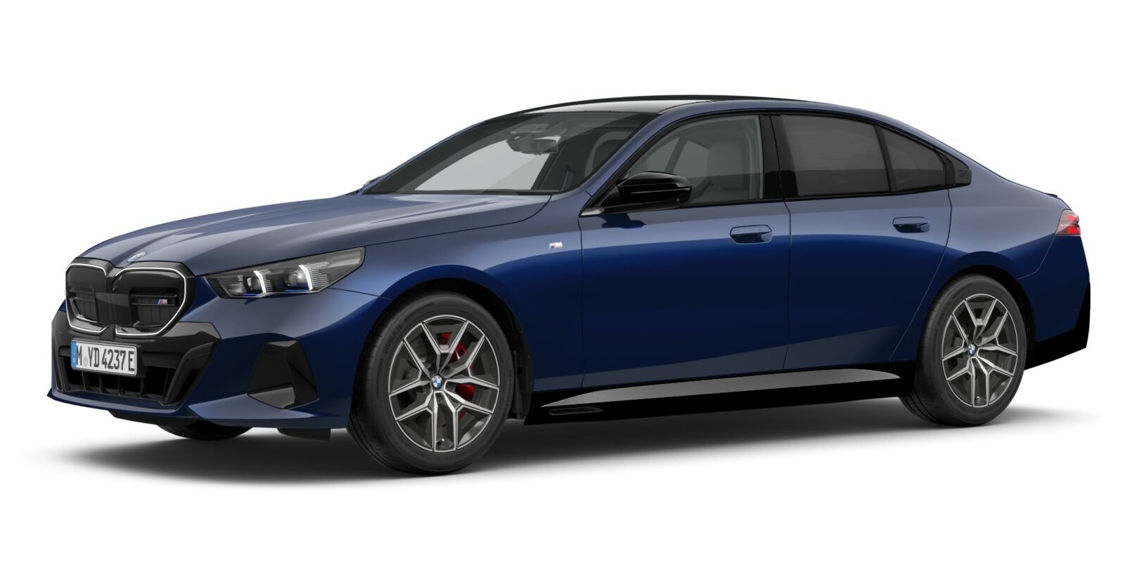 BMW i5 M60 xDrive Limousine in Blau von vorne BMW i5 M60 xDrive Limousine in Blau von vorne