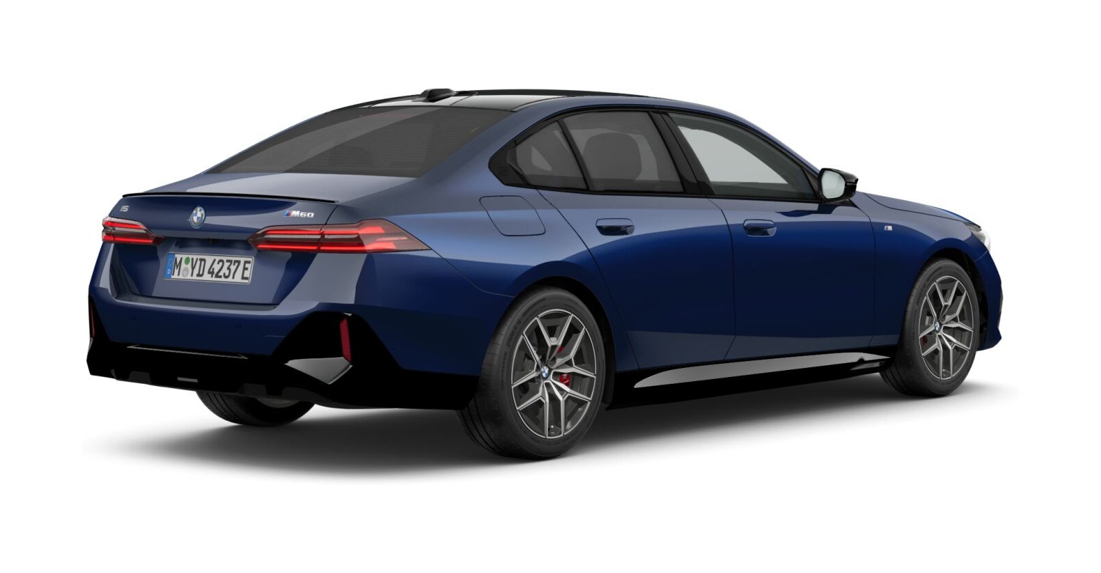 BMW BMW I in Blau von hinten BMW BMW I in Blau von hinten