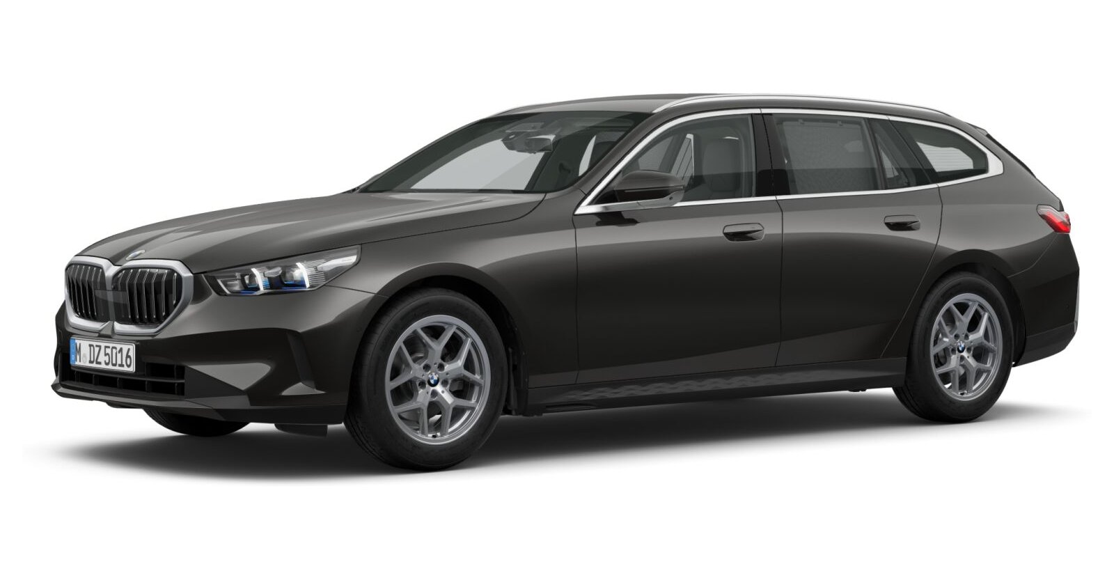 BMW 520i Touring in Grau von vorne