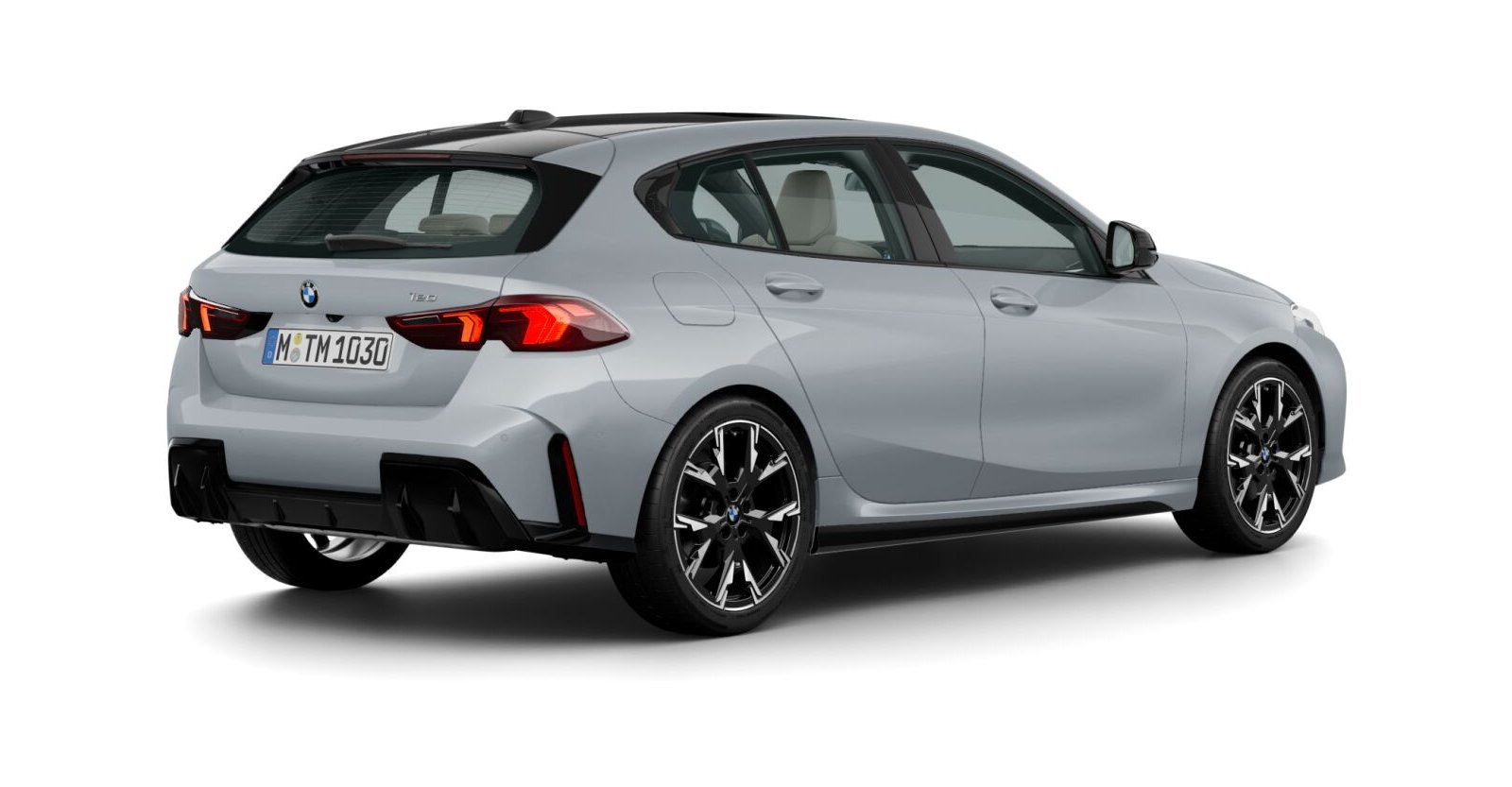 BMW BMW 1er in Grau von hinten BMW BMW 1er in Grau von hinten