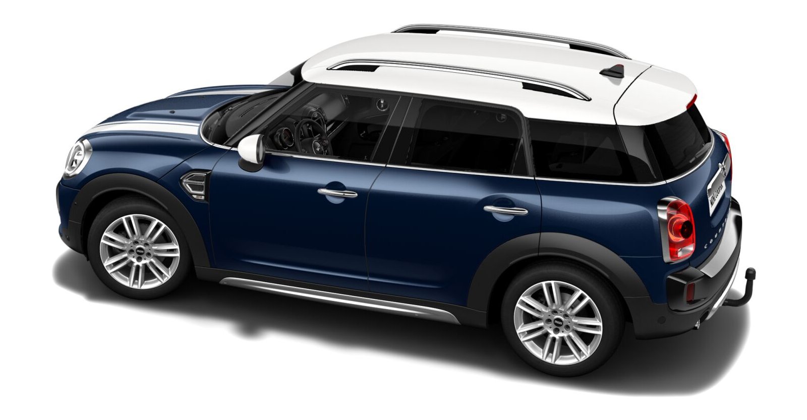 MINI MINI Countryman in Blau von hinten