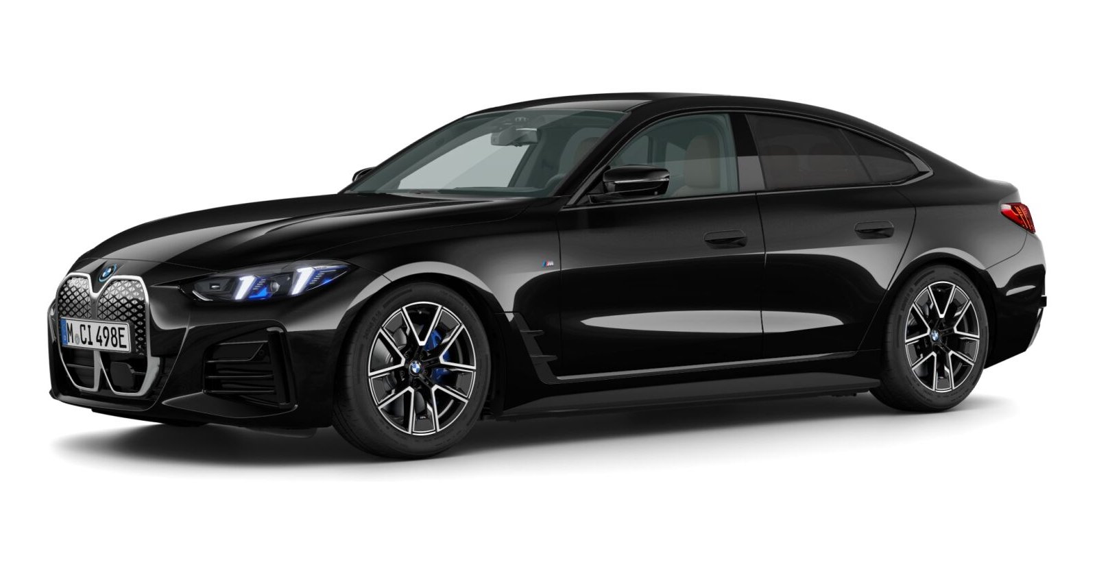 BMW BMW I in Schwarz von vorne BMW BMW I in Schwarz von vorne