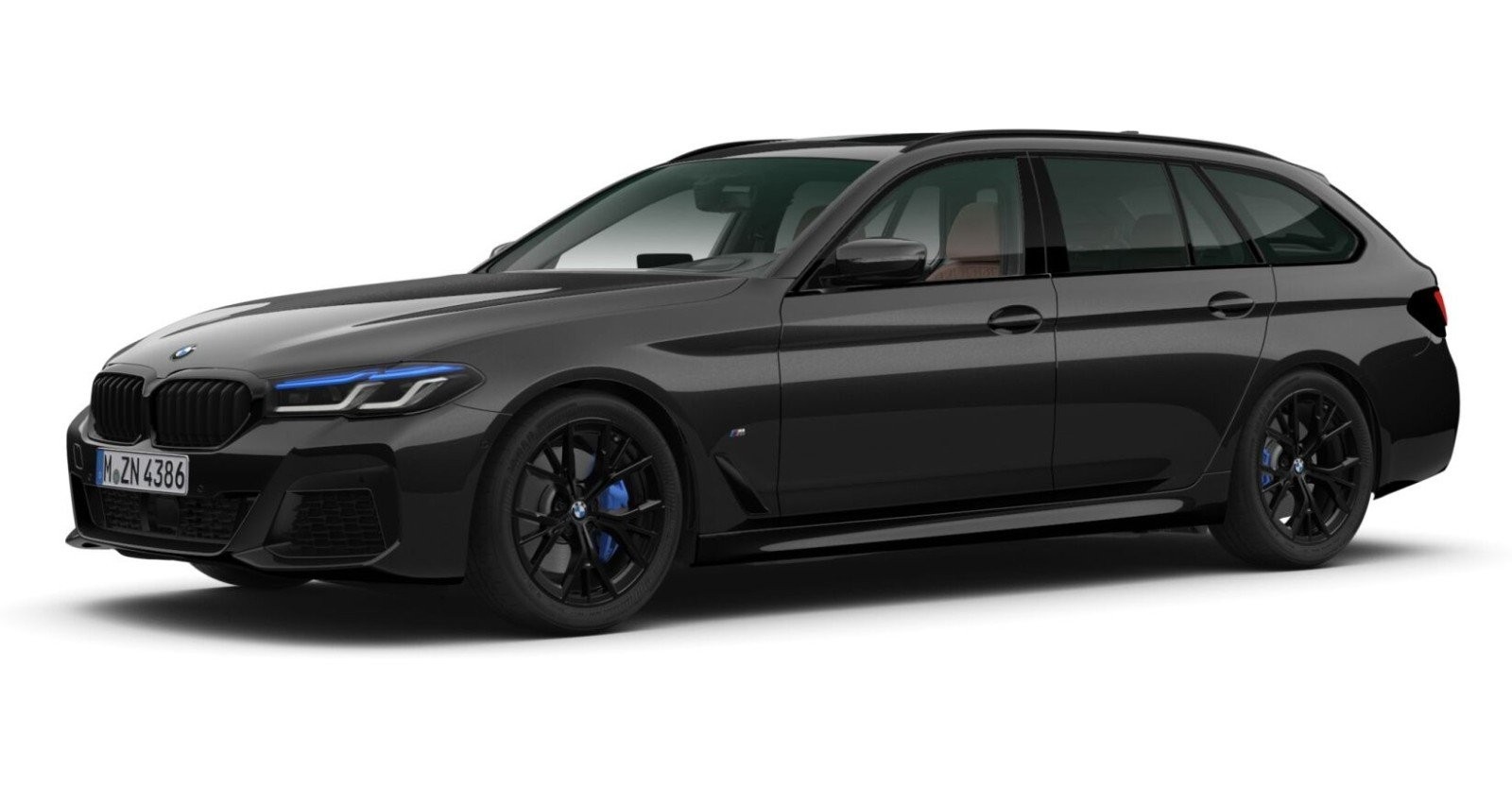 BMW BMW 5er in Schwarz von vorne BMW BMW 5er in Schwarz von vorne