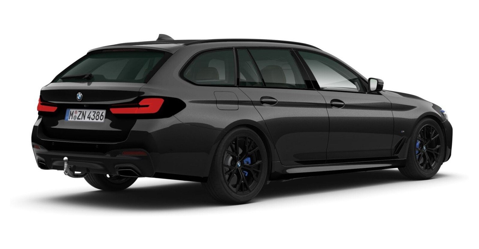 BMW BMW 5er in Schwarz von hinten BMW BMW 5er in Schwarz von hinten