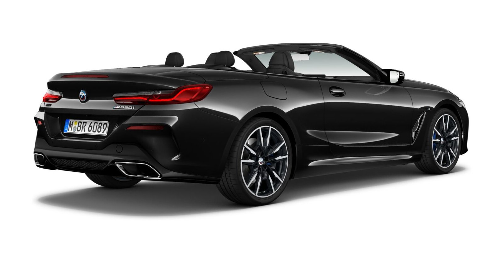 BMW BMW 8er in Schwarz von hinten BMW BMW 8er in Schwarz von hinten