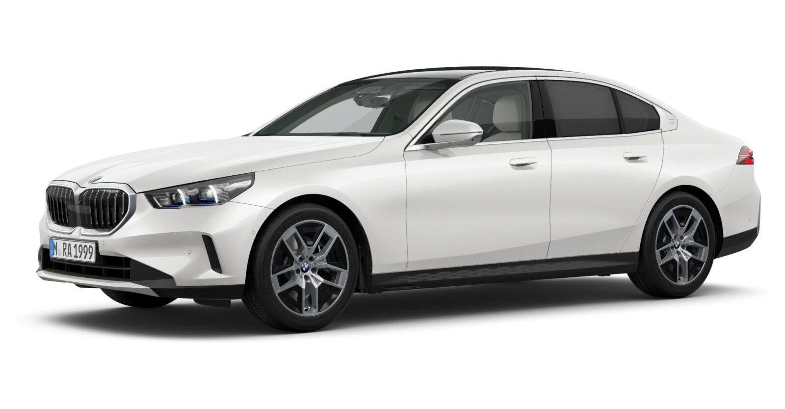 BMW BMW 5er in Weiß von vorne