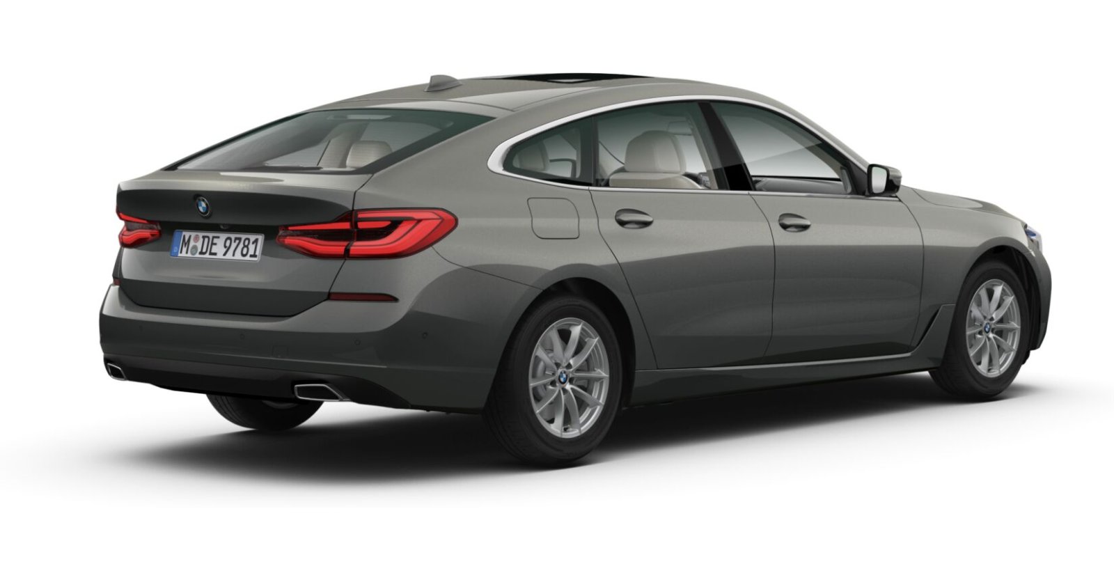 BMW BMW 6er in Grau von hinten BMW BMW 6er in Grau von hinten