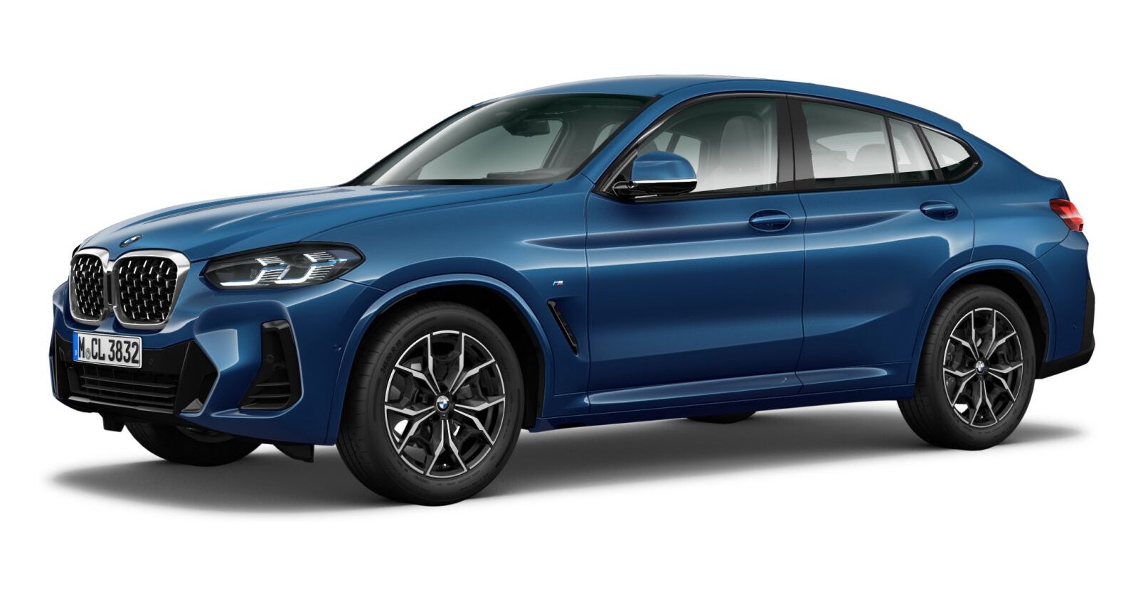 BMW X4 xDrive20d in Blau von vorne BMW X4 xDrive20d in Blau von vorne
