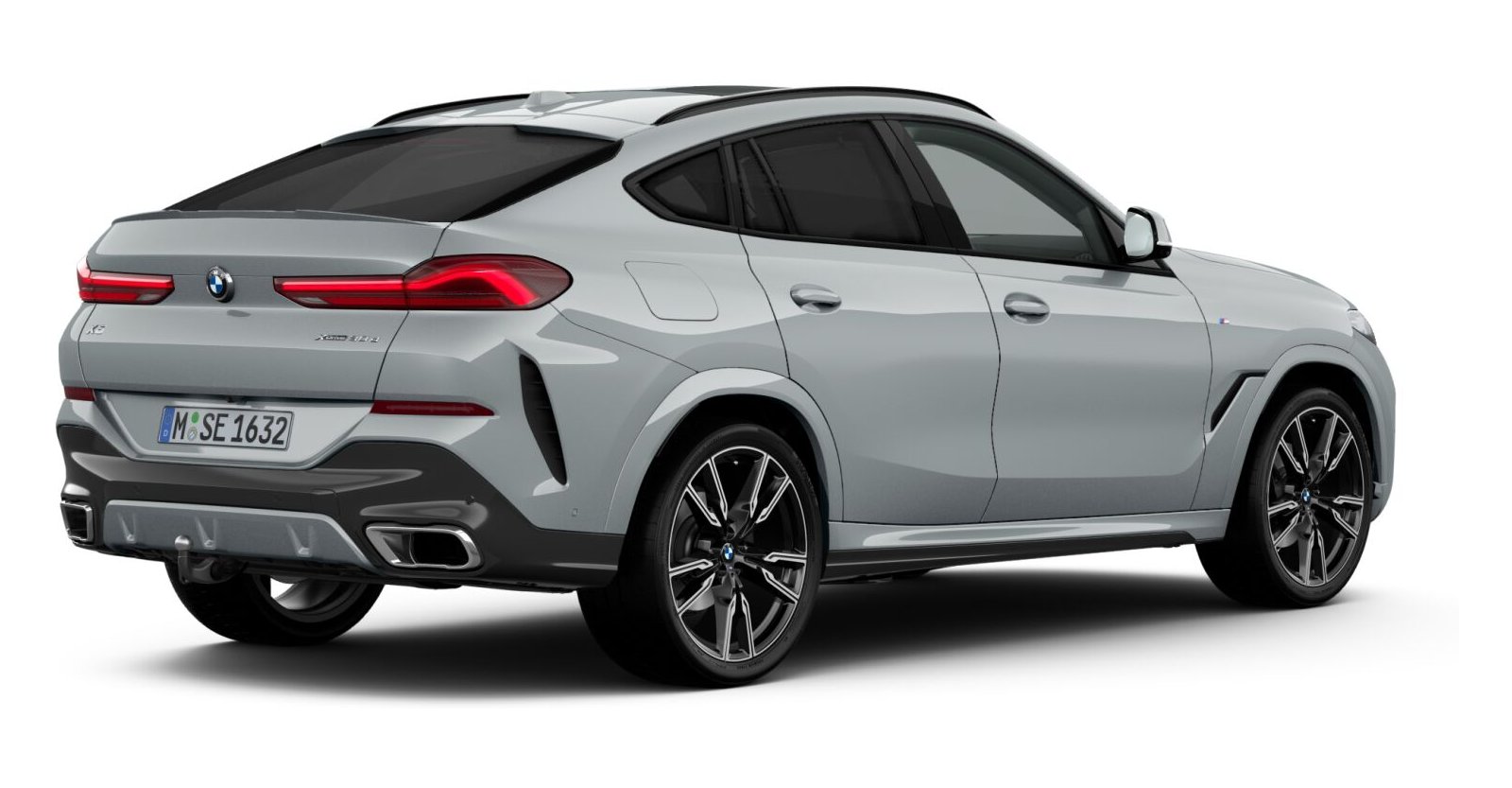 BMW BMW X in Grau von hinten