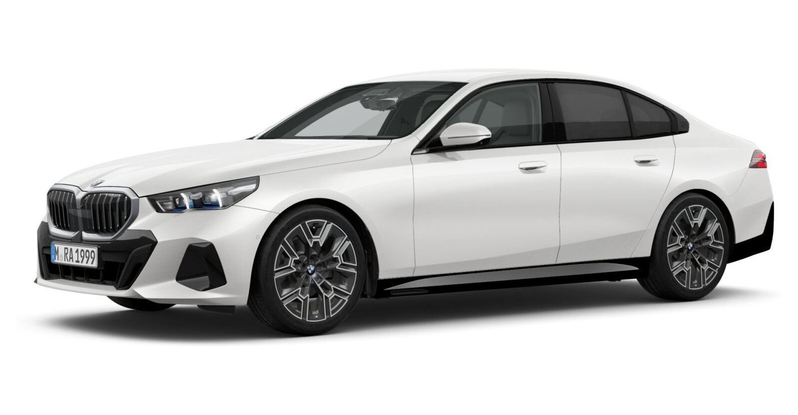 BMW BMW 5er in Weiß von vorne