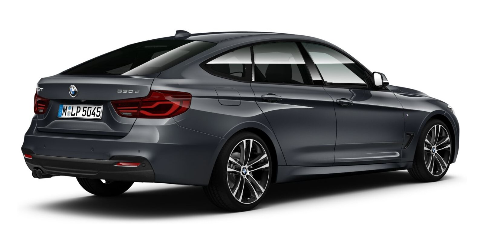 BMW BMW 3er in Grau von hinten BMW BMW 3er in Grau von hinten