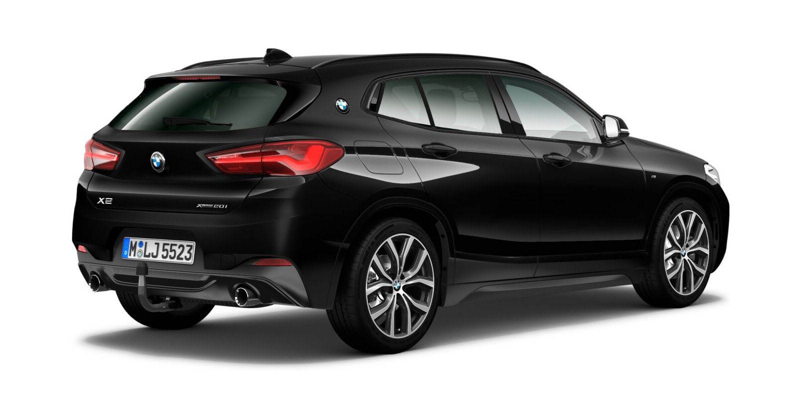 BMW BMW X in Schwarz von hinten BMW BMW X in Schwarz von hinten