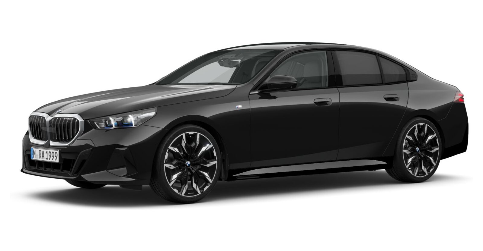 BMW 520d xDrive Limousine in Schwarz von vorne
