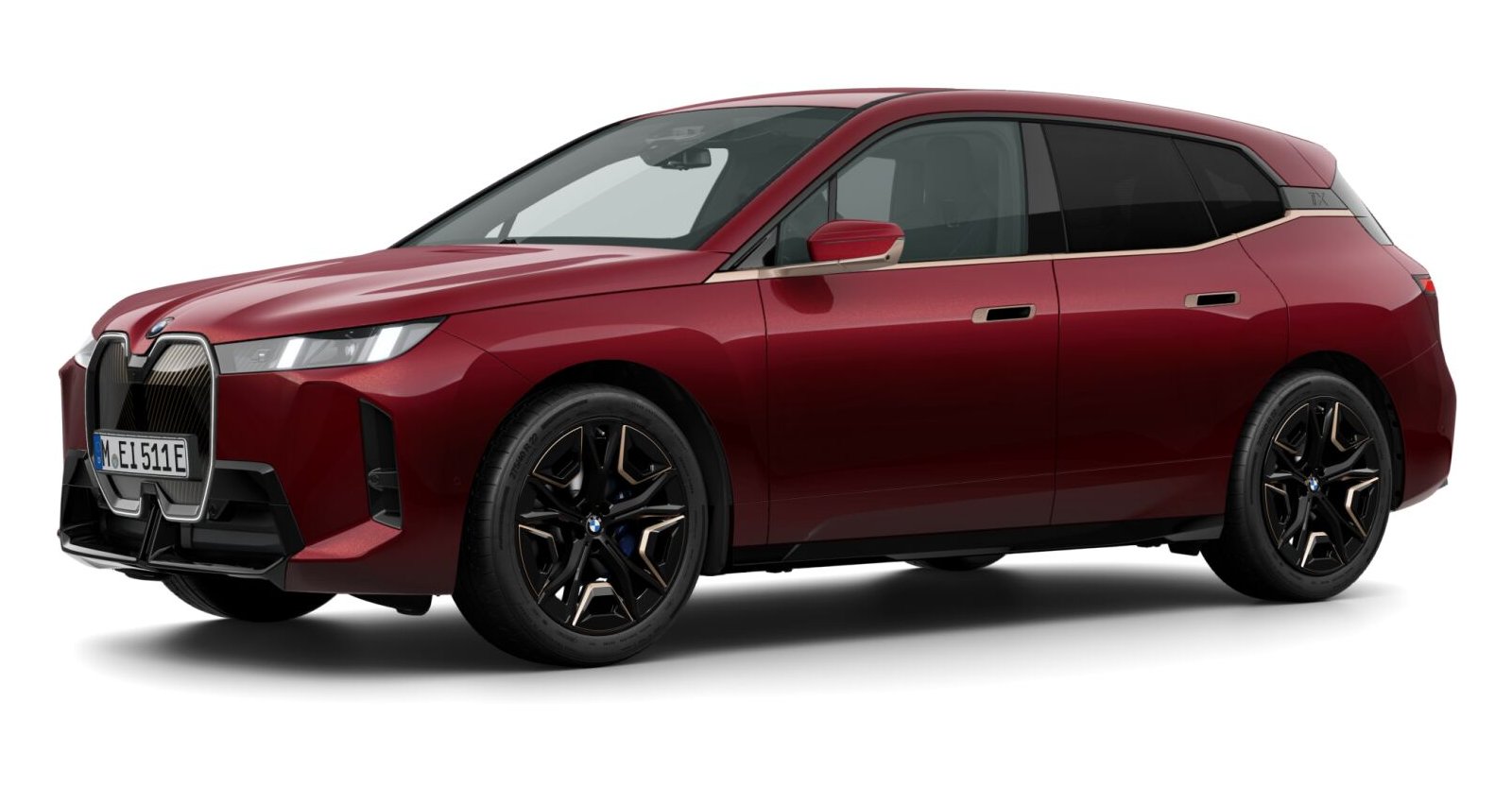 BMW BMW I in Rot von vorne