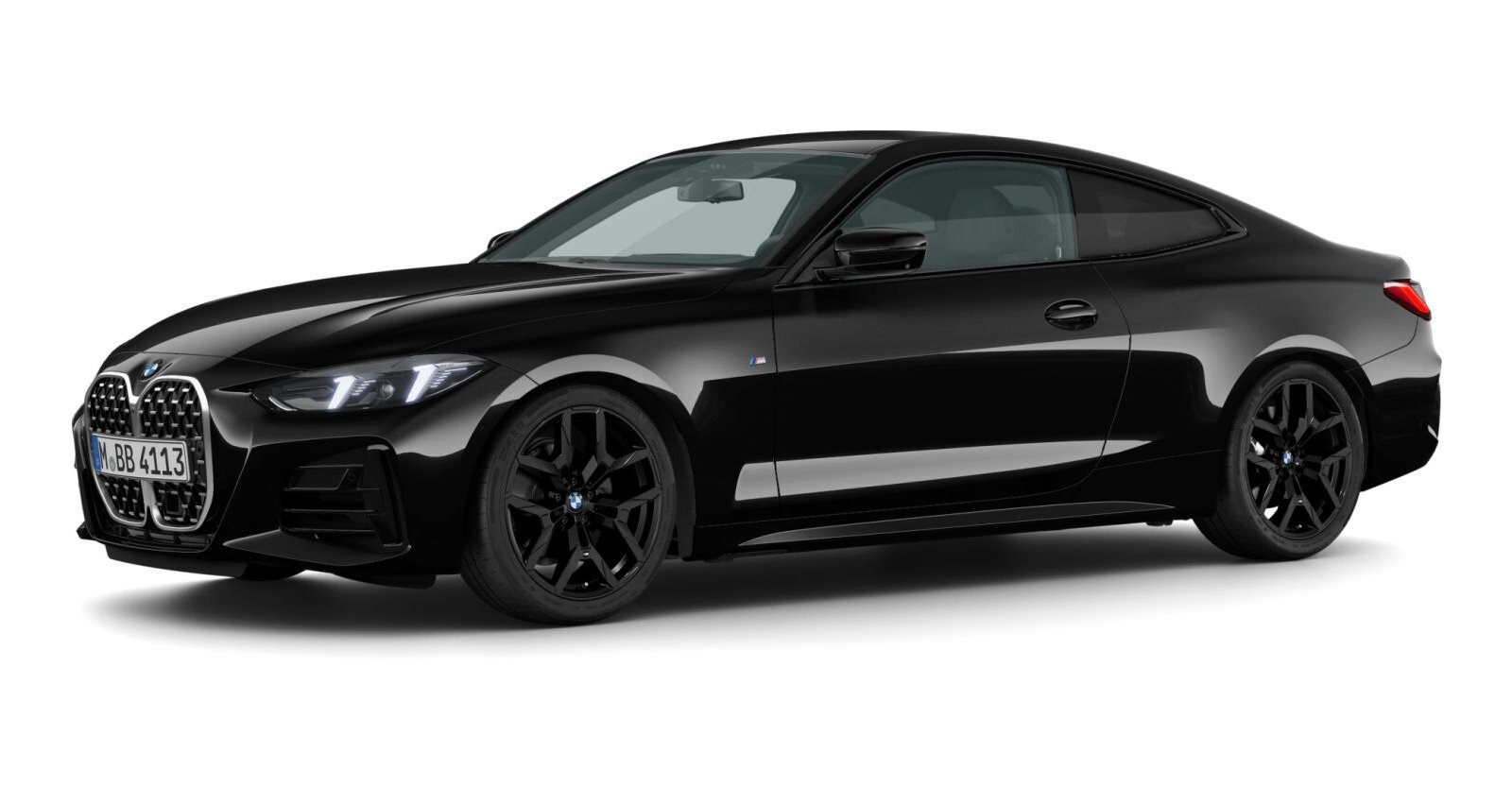 BMW BMW 4er in Schwarz von vorne