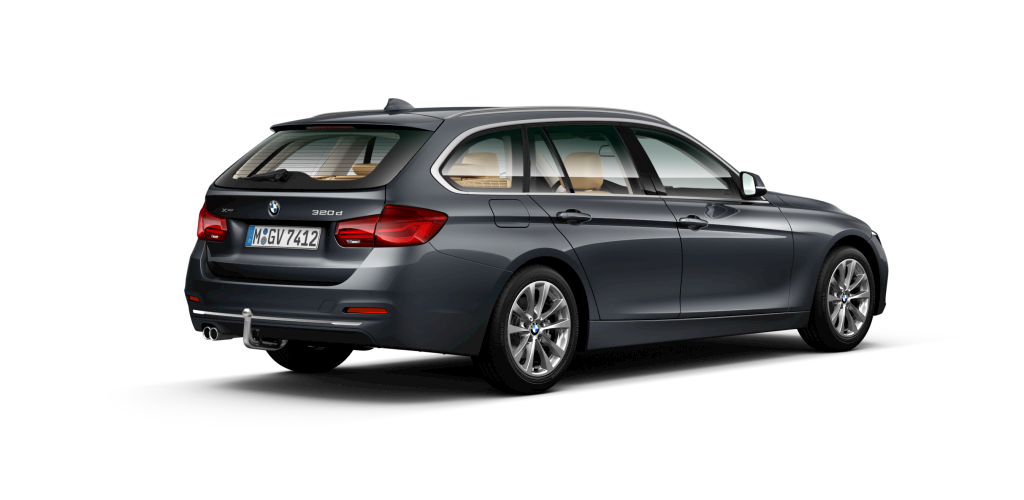 BMW BMW 3er in Grau von hinten BMW BMW 3er in Grau von hinten