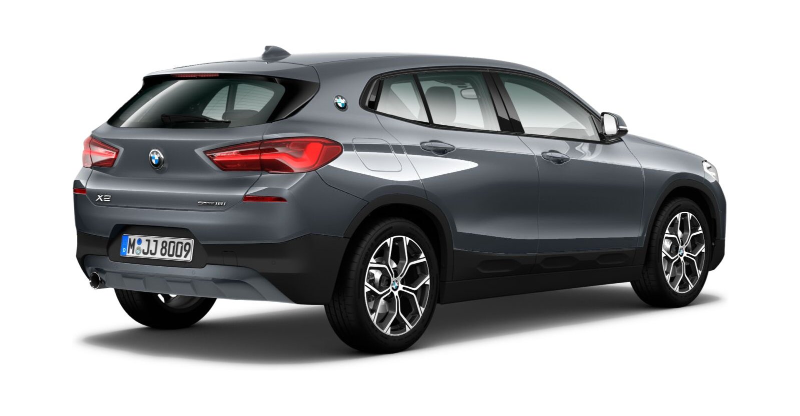 BMW BMW X in Grau von hinten BMW BMW X in Grau von hinten
