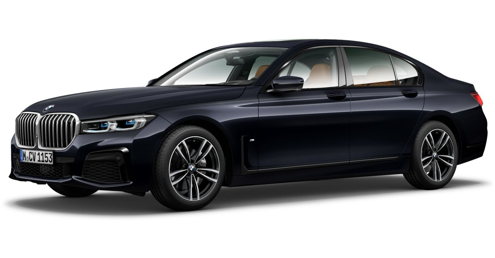 BMW BMW 7er in Schwarz von vorne BMW BMW 7er in Schwarz von vorne